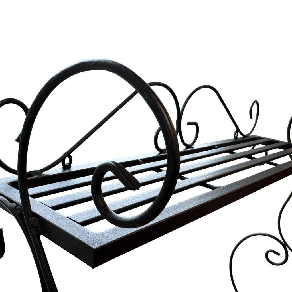 DanDiBo Küchenregal Kräuterregal Balkonregal Wand Metall Schwarz Sebino 50 cm Wandregal, Blumenregal Pflanzenhalter Wandblumenhalter Modern – Bild 5 von 5