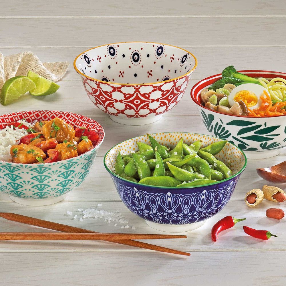 Cilio Müslischüssel Cilio Bowl Amici 500ml Porzellan, Blätter, Porzellan