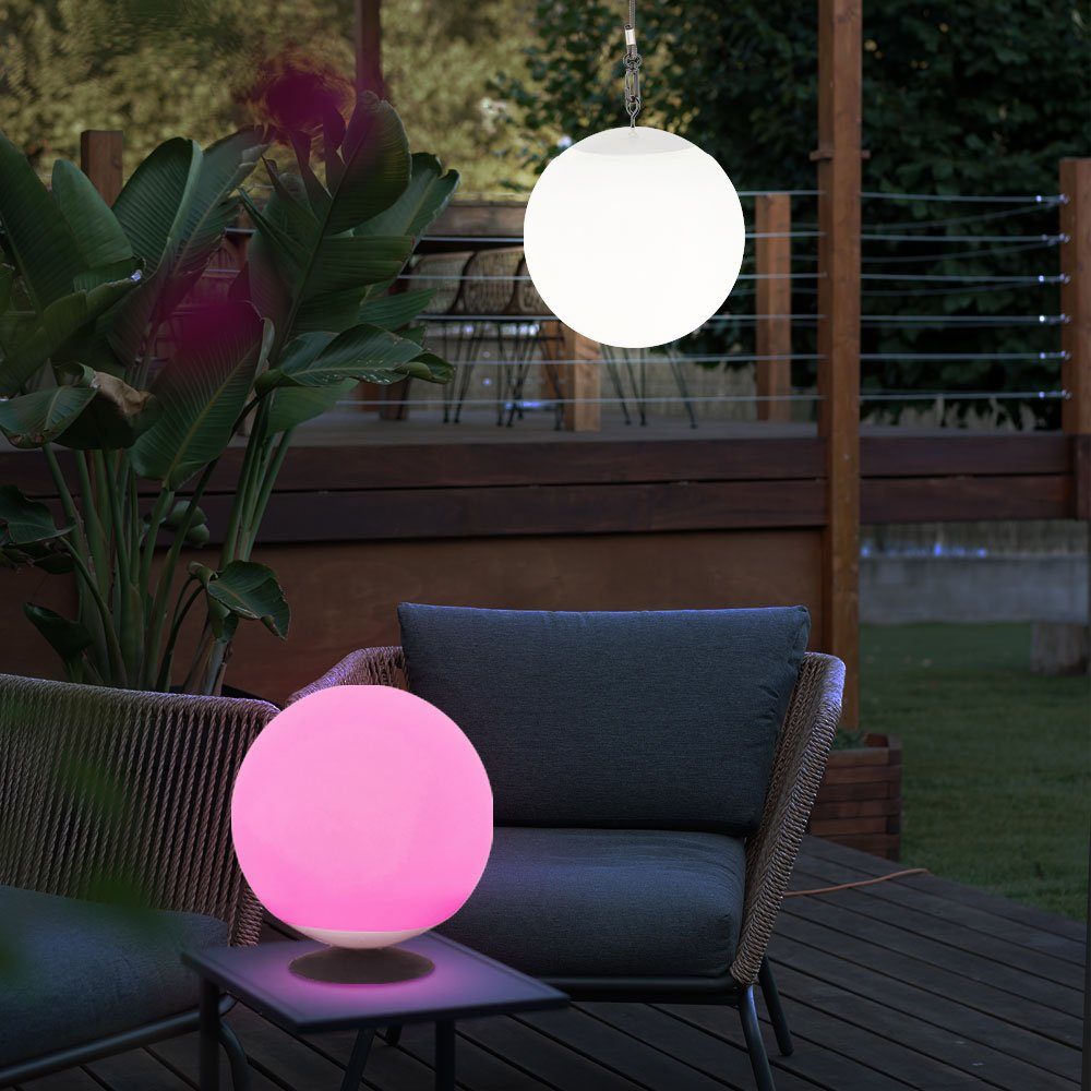 etc-shop LED Außen-Tischleuchte, Leuchtmittel inklusive, Warmweiß, Tischleuchte Außen Akku Garten Solarlampe Tischlampe Outdoor USB