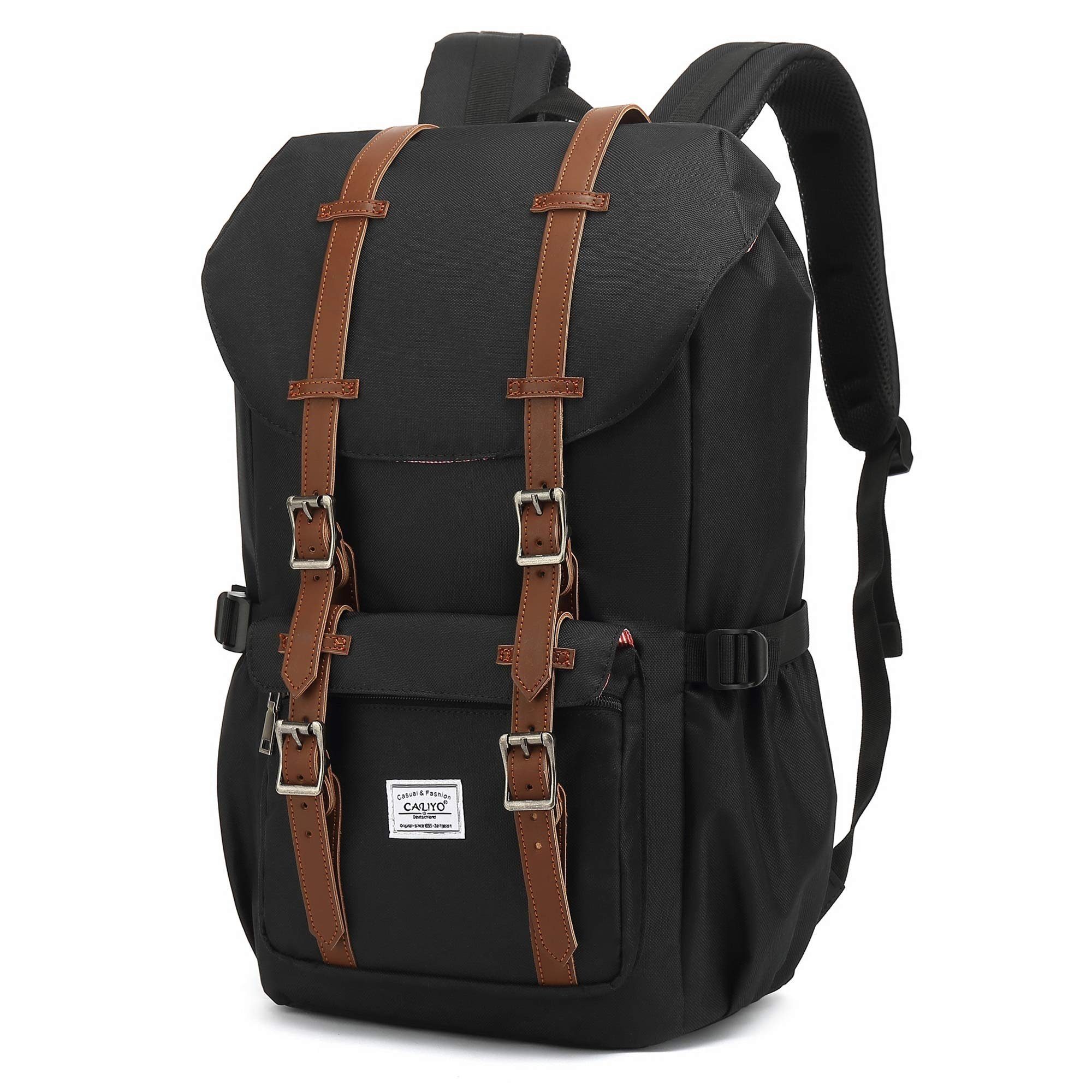 Schulrucksack TAN.TOMI Tagesrucksack »Schulrucksack Groß Damen Herren Freizeitrucksack im Retro Design Reiserucksack mit 15" Notebook Fach Lässiger Tagesrucksack viele Fächer Wanderrucksack Schultasche«