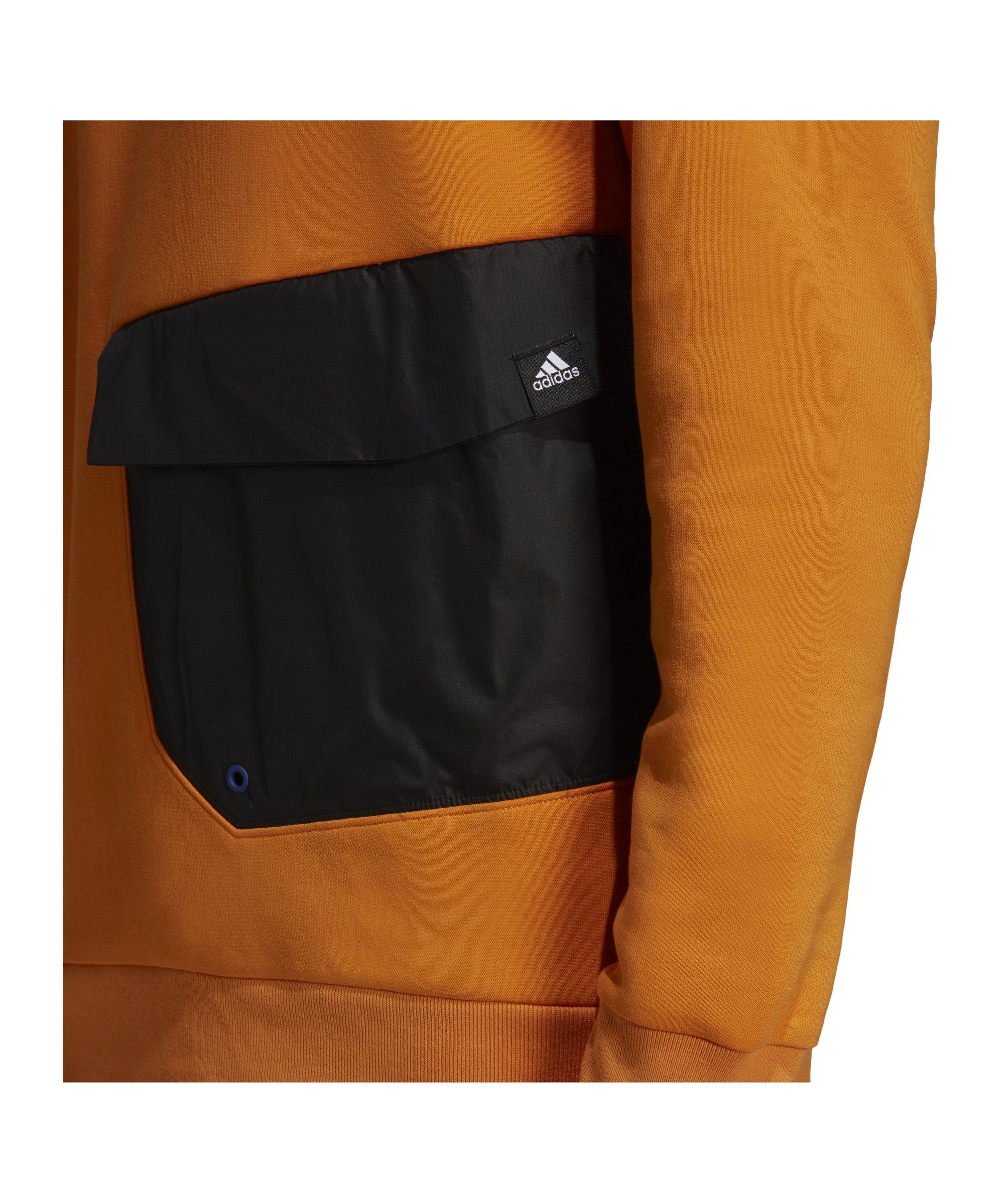 adidas Performance Sweatshirt Pocket Hoody gelbschwarz