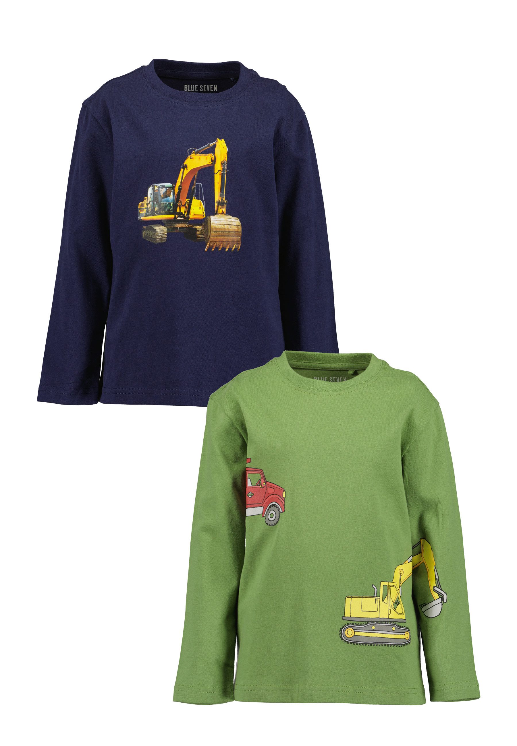 Blue Seven Langarmshirt (Packung, 2-tlg) Baumwolle