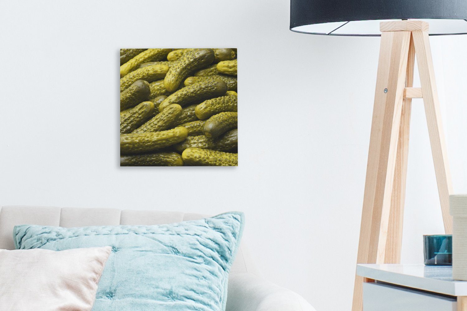 einem Leinwand Schlafzimmer St), Leinwandbild (1 OneMillionCanvasses® für Haufen, auf Bilder Wohnzimmer Essiggurken
