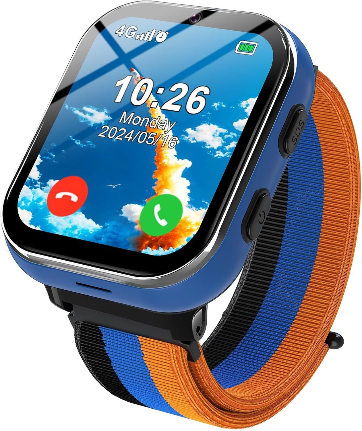 PTHTECHUS T31 Smartwatch (3,9 cm, sim-karte), 4G KINDER SMARTWATCH MIT