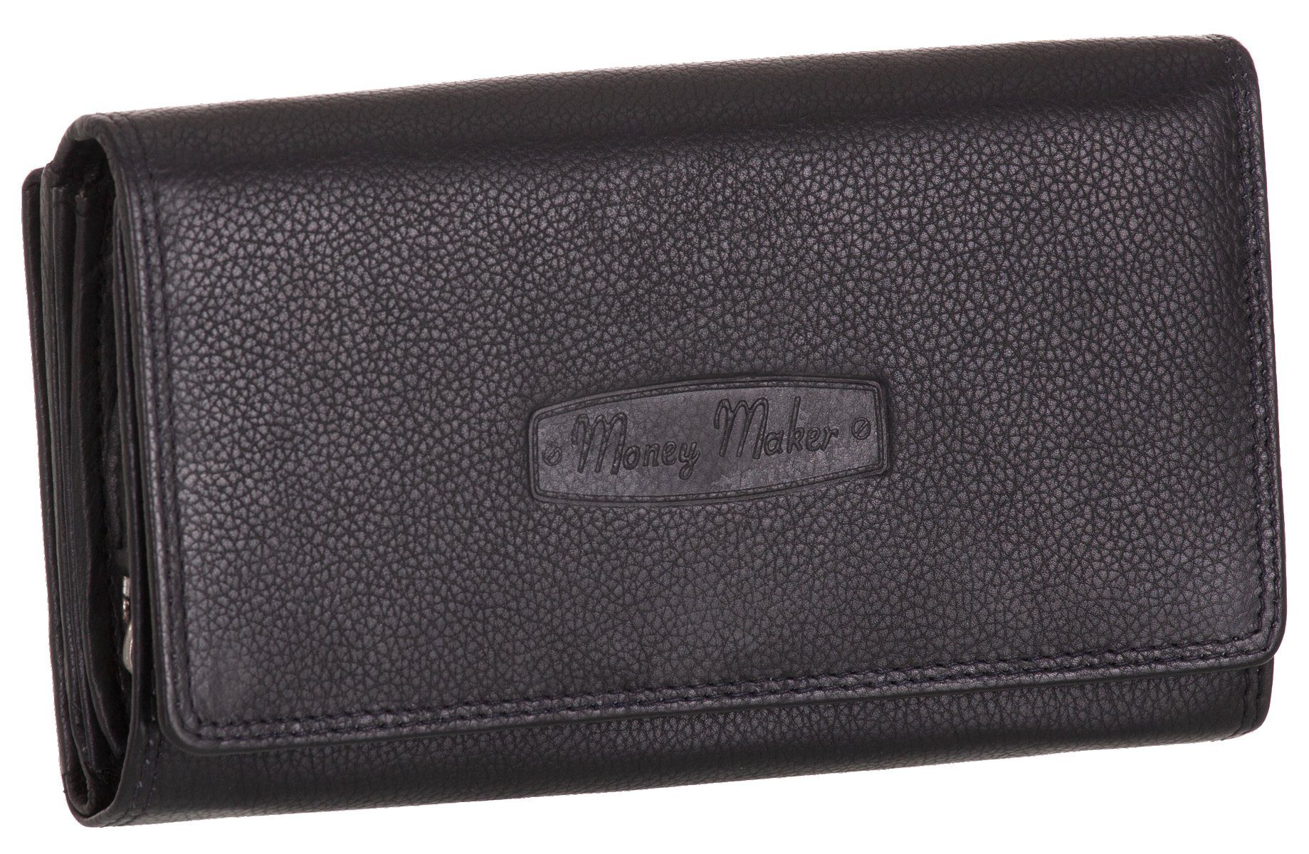 Money Maker Geldbörse, Damen Geldbörse Echt-Leder RFID 22 Karten Portemonna günstig online kaufen