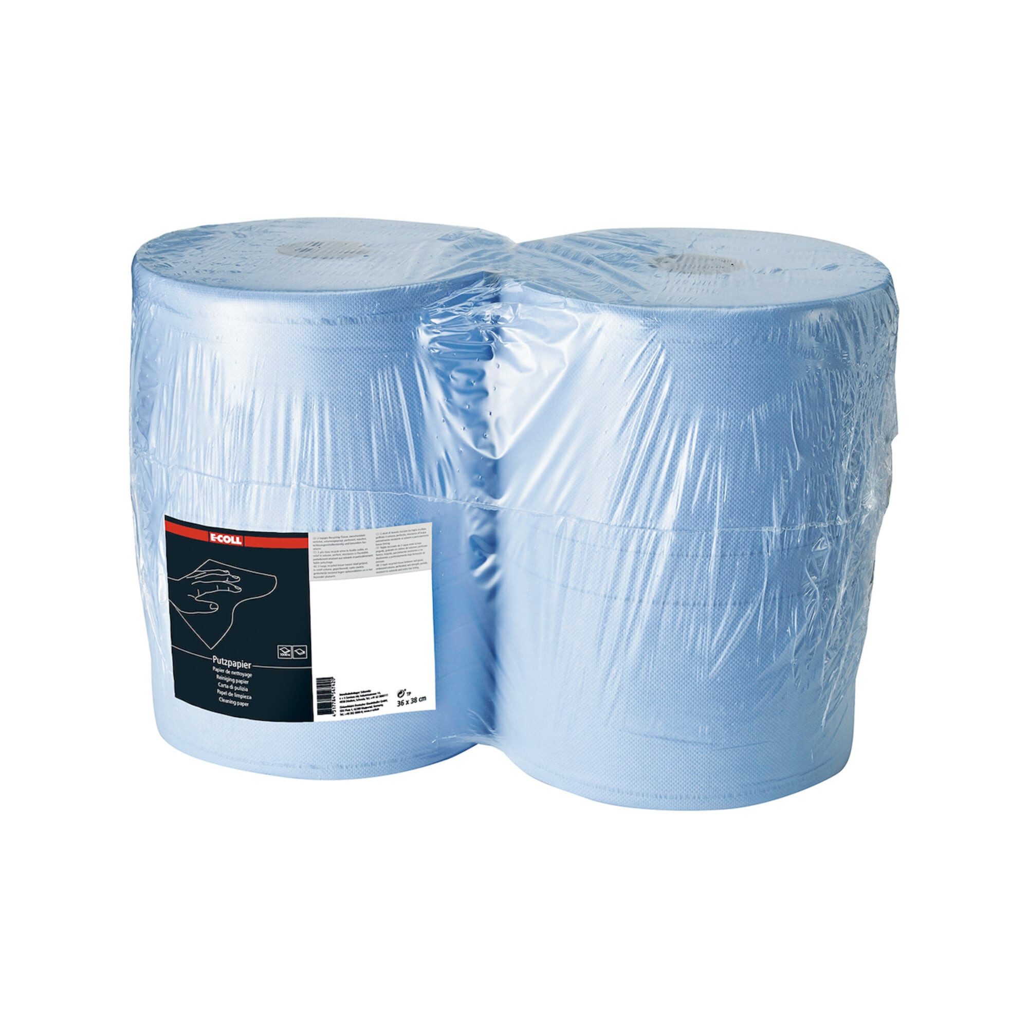 E-COLL E-COLL Putzpapier blau, 2-lagig, 1.000 Blatt 38x36cm 2 Stk Reinigungstücher