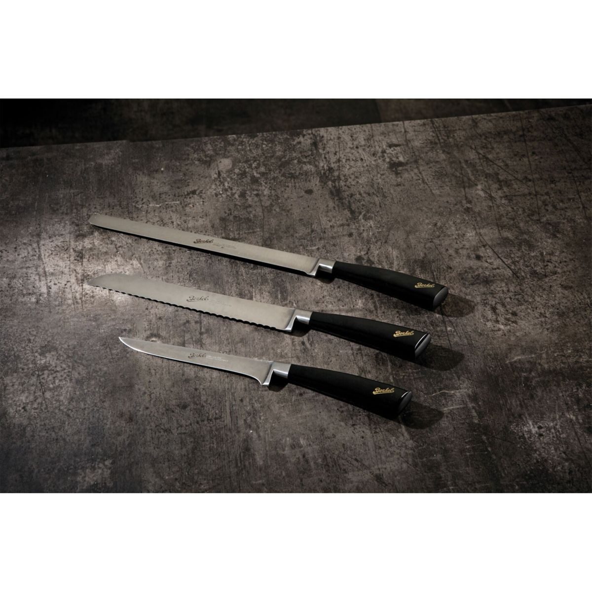 Berkel Zubereitungsmesser Elegance Glossy Ham-Set 3-tlg.