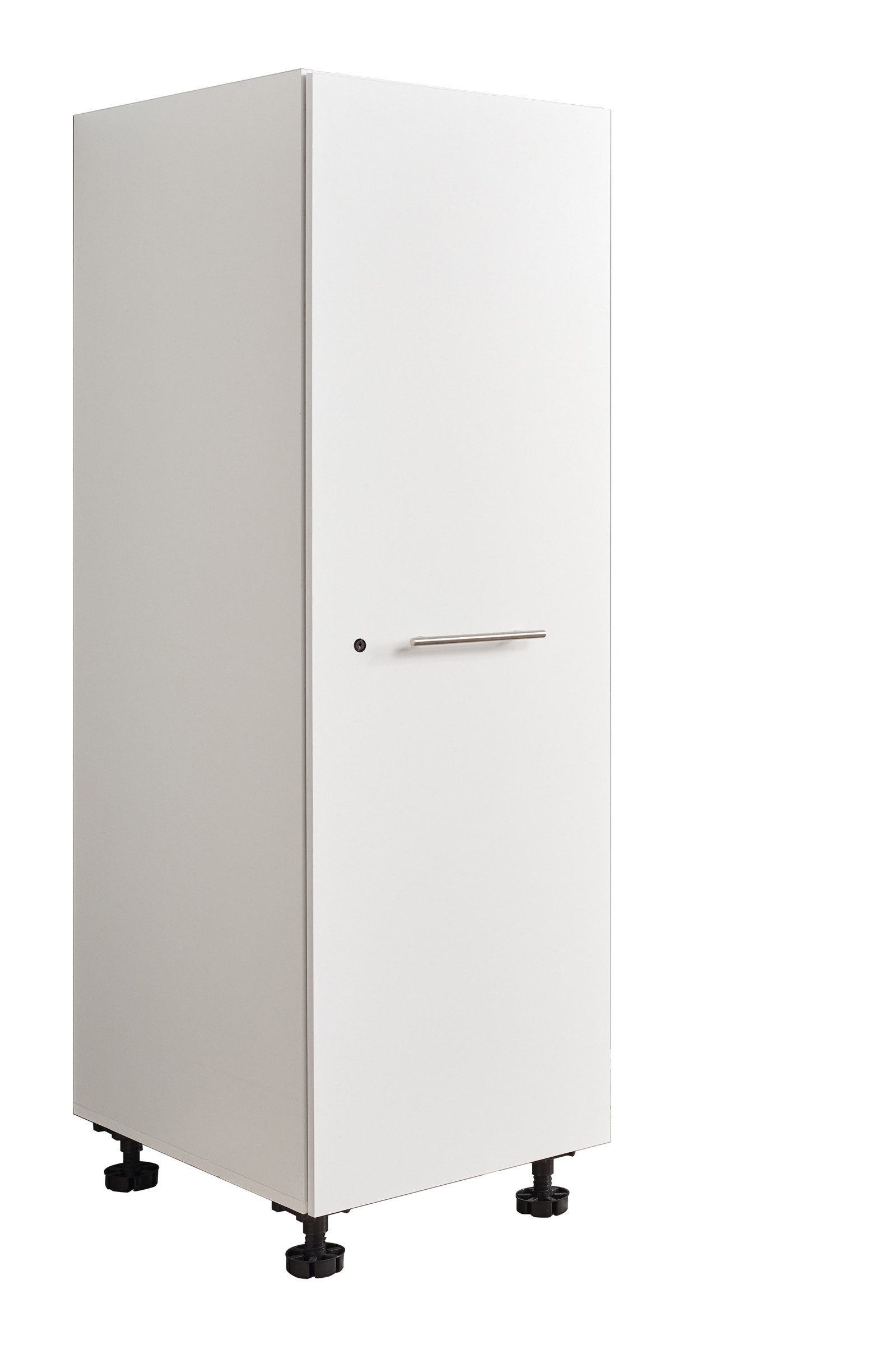 BEGA BBK Stauraumschrank in weiß, Holzwerkstoff - 50x162x67,5cm (BxHxT)