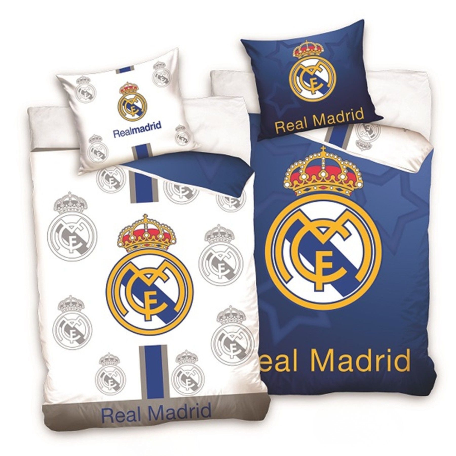 Textiel Trade B.V. Bettwäsche Real Madrid 100 % Baumwolle 140x200 cm + 60x7 günstig online kaufen