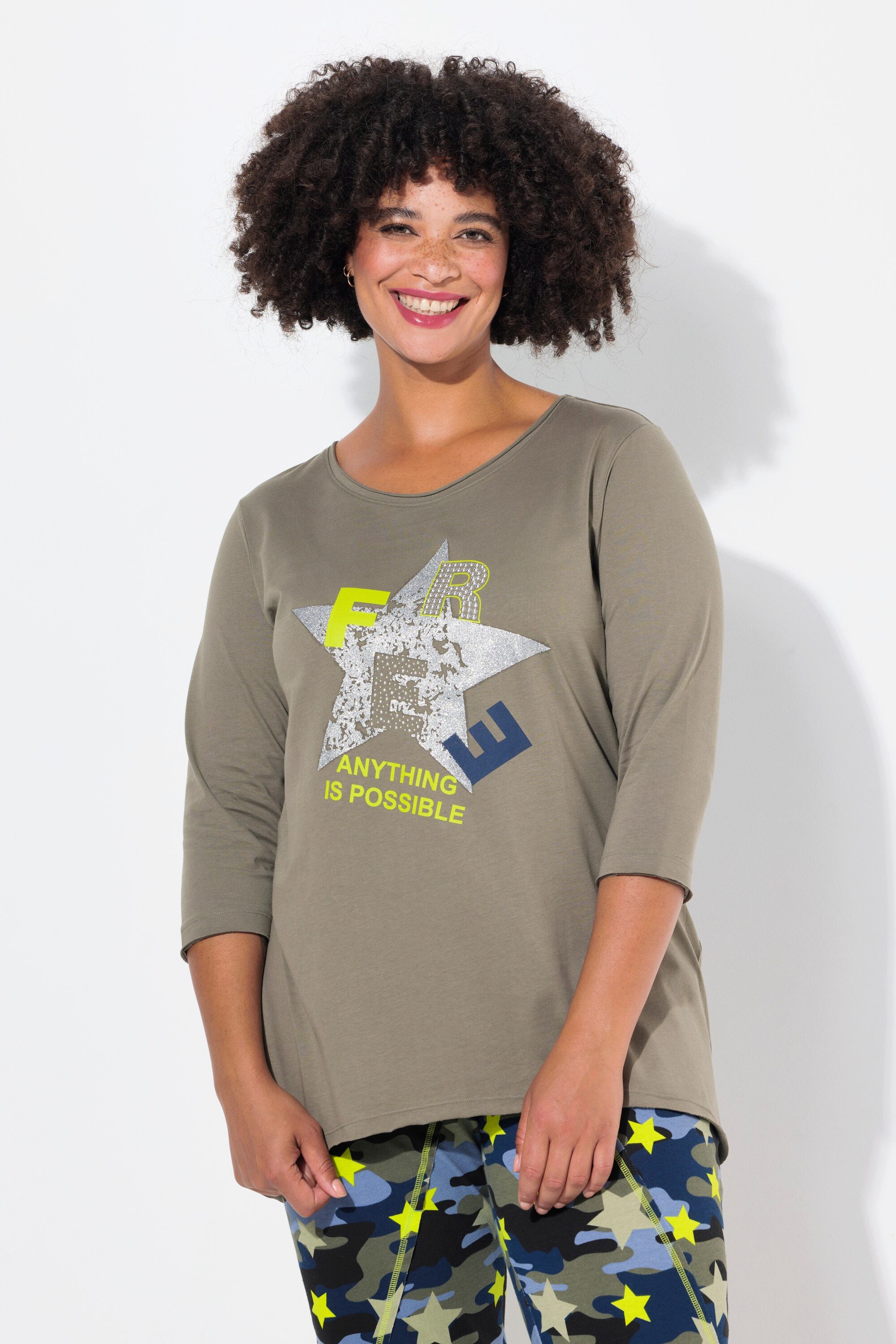 Angel of Style T-Shirt T-Shirt Glitzer-Stern günstig online kaufen