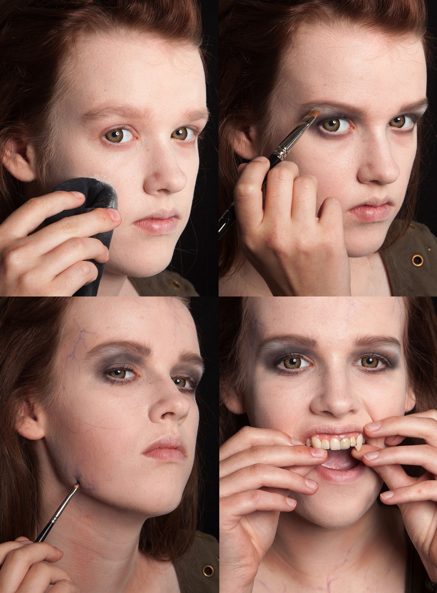 Maskworld Theaterschminke Make-up Set Teen Vampir, Halloween Schminkset mit perfekt abgestimmten Komponenten