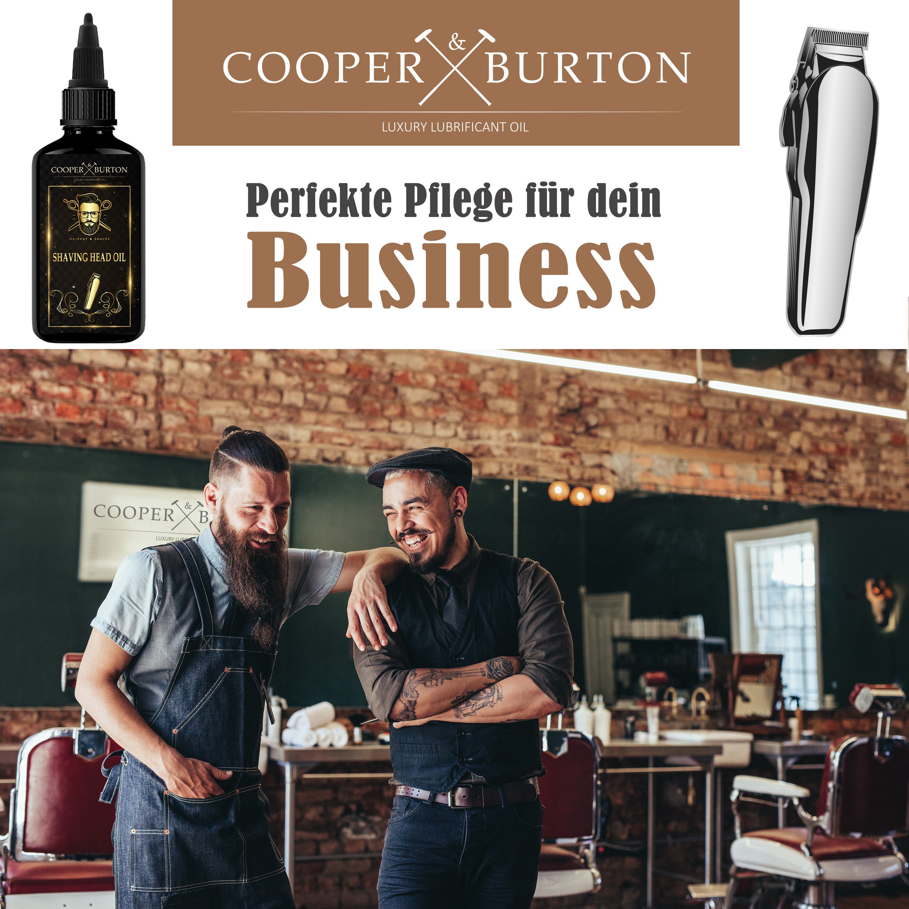 Cooper&Burton Scherkopf Öl & Feinmechaniköl 50 ML Schermaschinenöl Scherkopfreiniger (1-St. 50ml)
