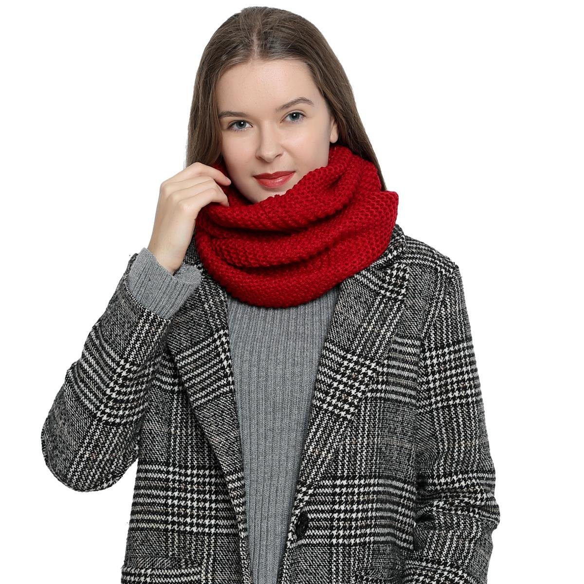 Schal Damen Winterschal Rundschal Schal, (1-St), günstig online kaufen