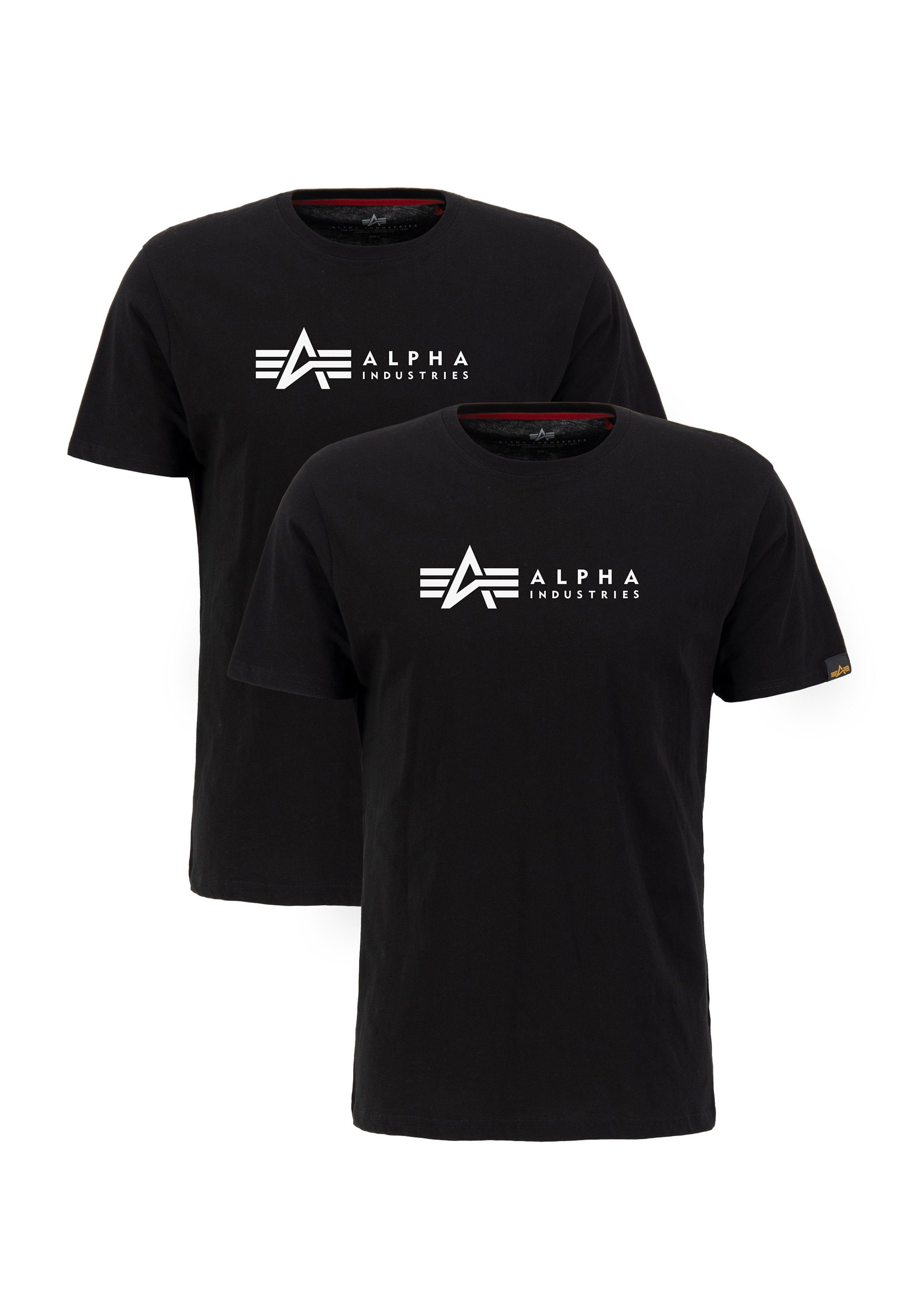 Alpha Industries T-Shirt Alpha Label T-Shirt 2 Pack günstig online kaufen