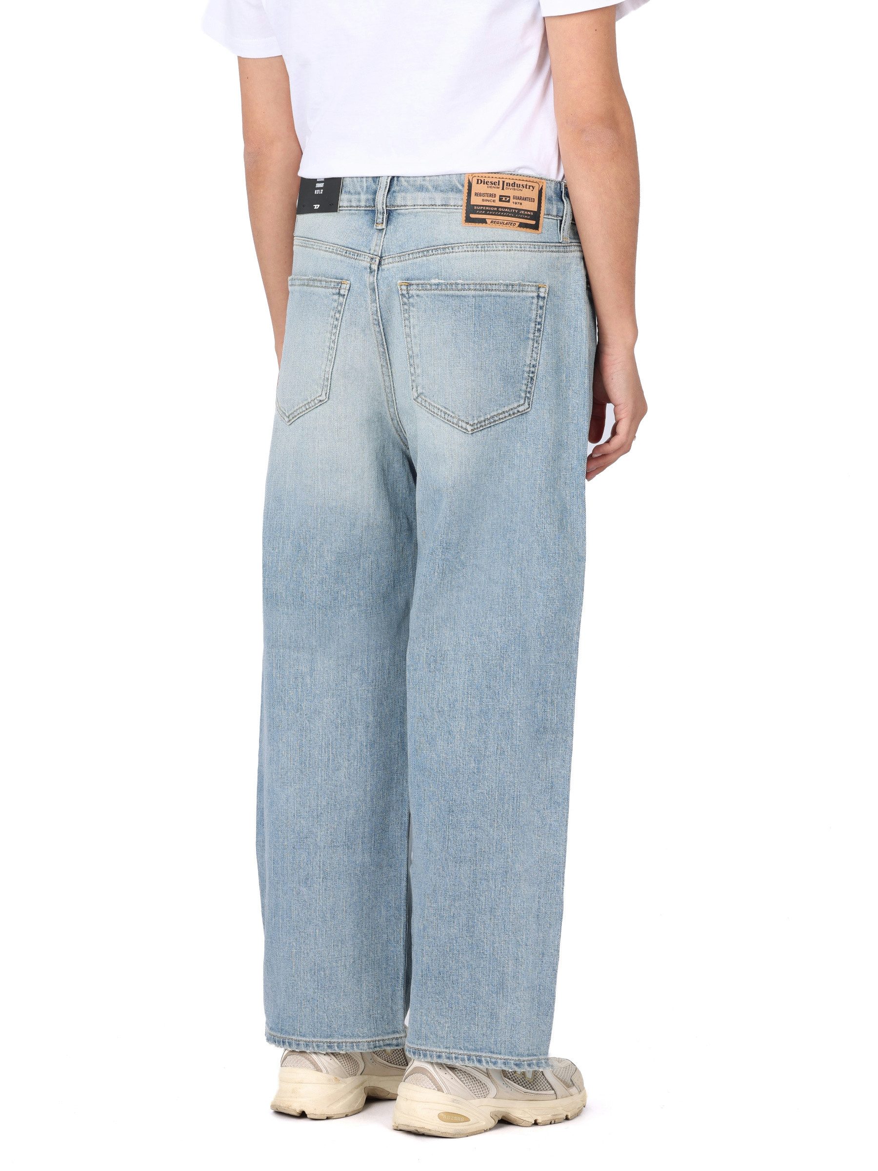 Diesel Loose-fit-Jeans Straight Leg Low Waist - KRASHEE R08BI - Länge:32 Knöchellang, gerade Beinform