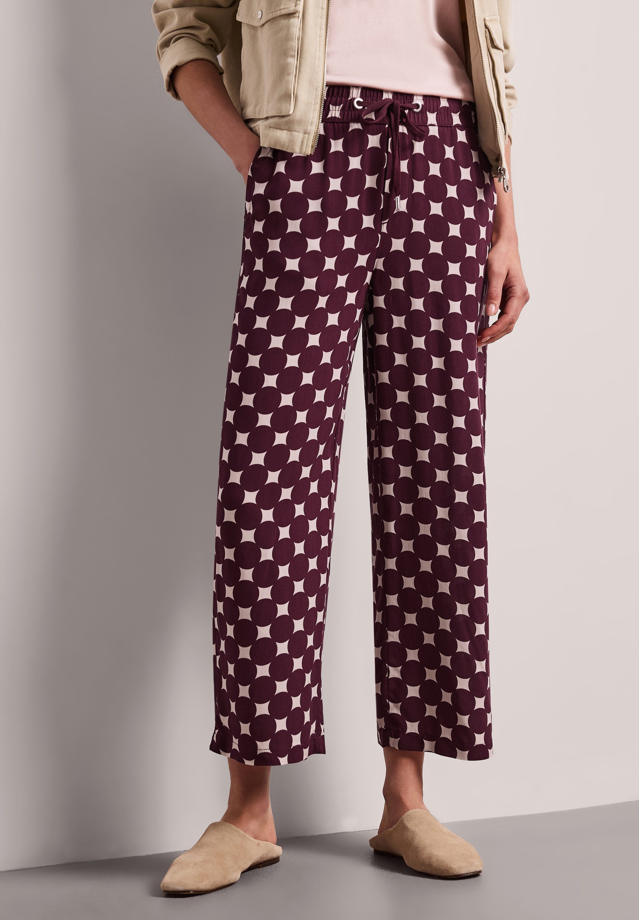 STREET ONE Stoffhose High Waist