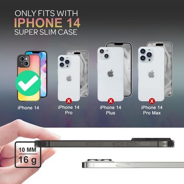 Nalia Smartphone-Hülle Apple iPhone 14, Durchscheinende Hülle / Farbwechsel / Glänzend / Mehrfarbig / Hardcase