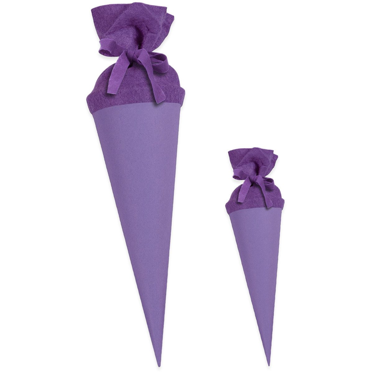 itenga Schultüte itenga Bastelschultüte 70cm und Geschwister 35cm mit Filzverschluss FL