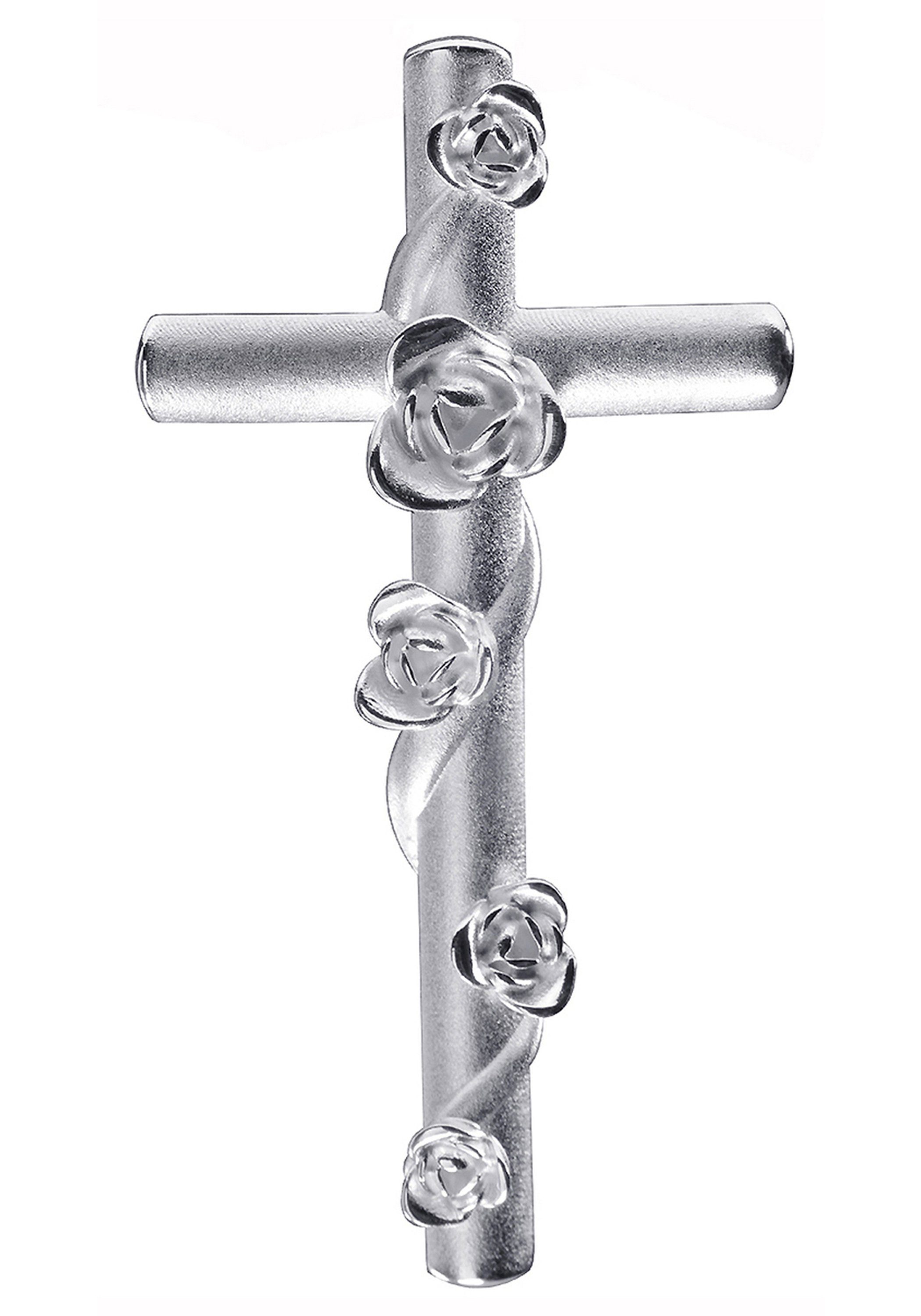 Kreuzanhänger Anhänger Kreuz mit Rosen