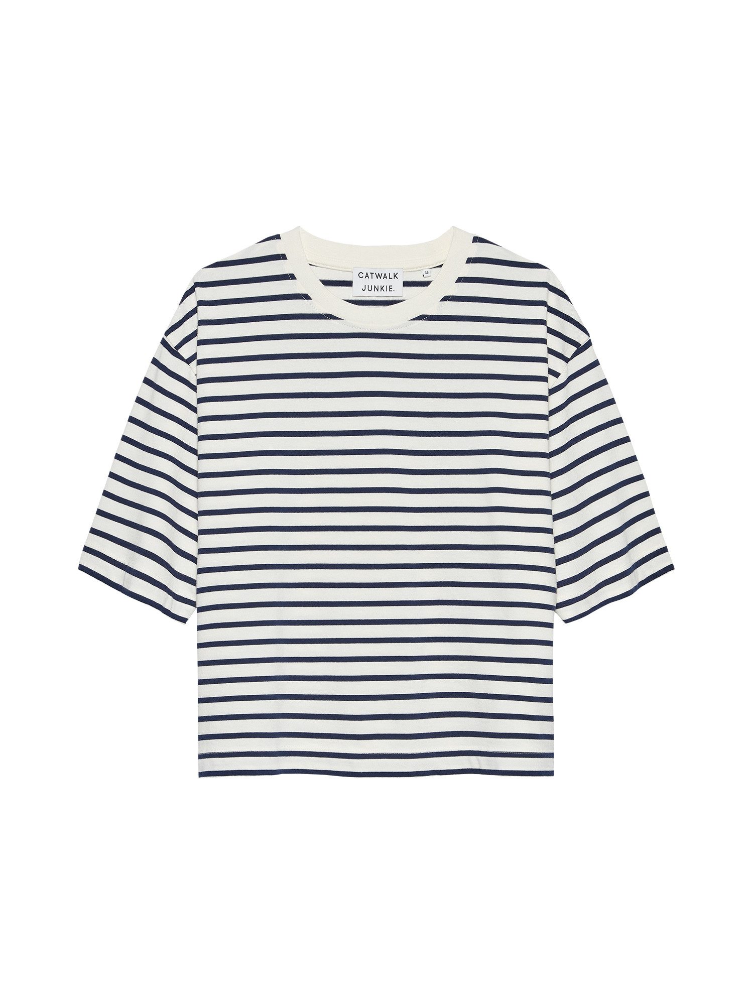 Catwalk Junkie Kurzarmshirt Loose fit striped Tshirt