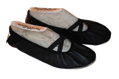 MajestiBallerina by Sylvia Schuhmann Theresa Ballerina Schläppchen Hausschuhe Gymnastikschuh schwarz Gymnastikschuh