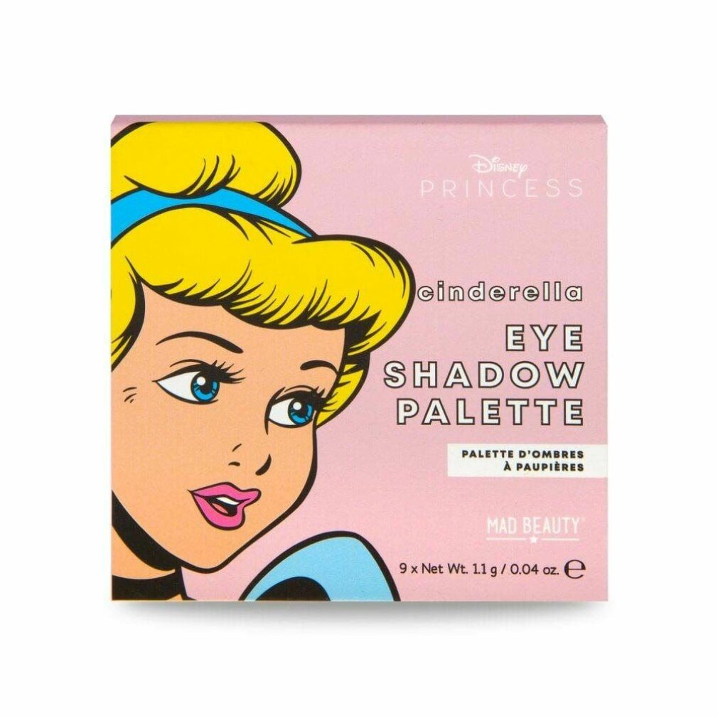 Mad Beauty Lidschatten Palette mit Lidschatten Cinderelle Mini (9 x 1,1 g)