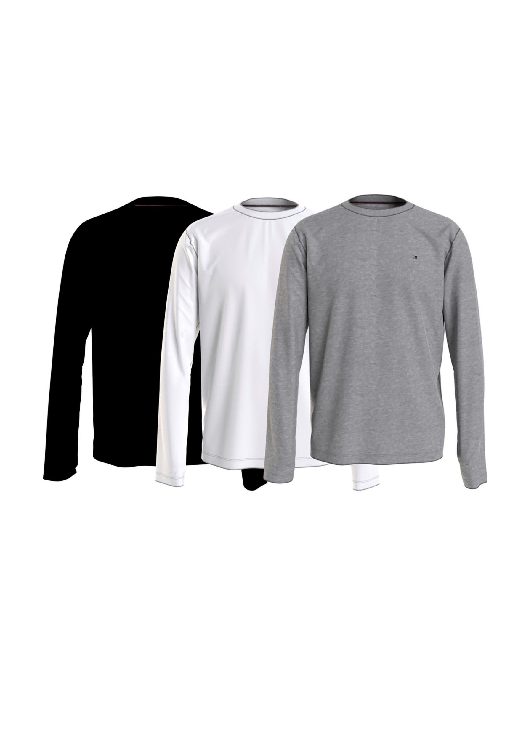 Tommy Hilfiger Underwear Langarmshirt (3-tlg) mit kleinem Markenlogo online  kaufen | OTTO