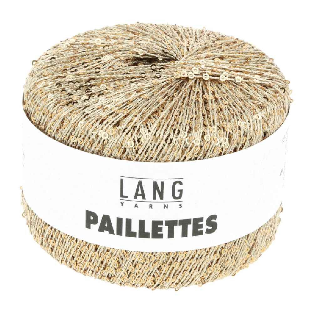 LANG YARNS PAILLETTES Häkelwolle, 112 m (25 Gramm), glänzendes Effektgarn mit Pailletten von Lang Yarns