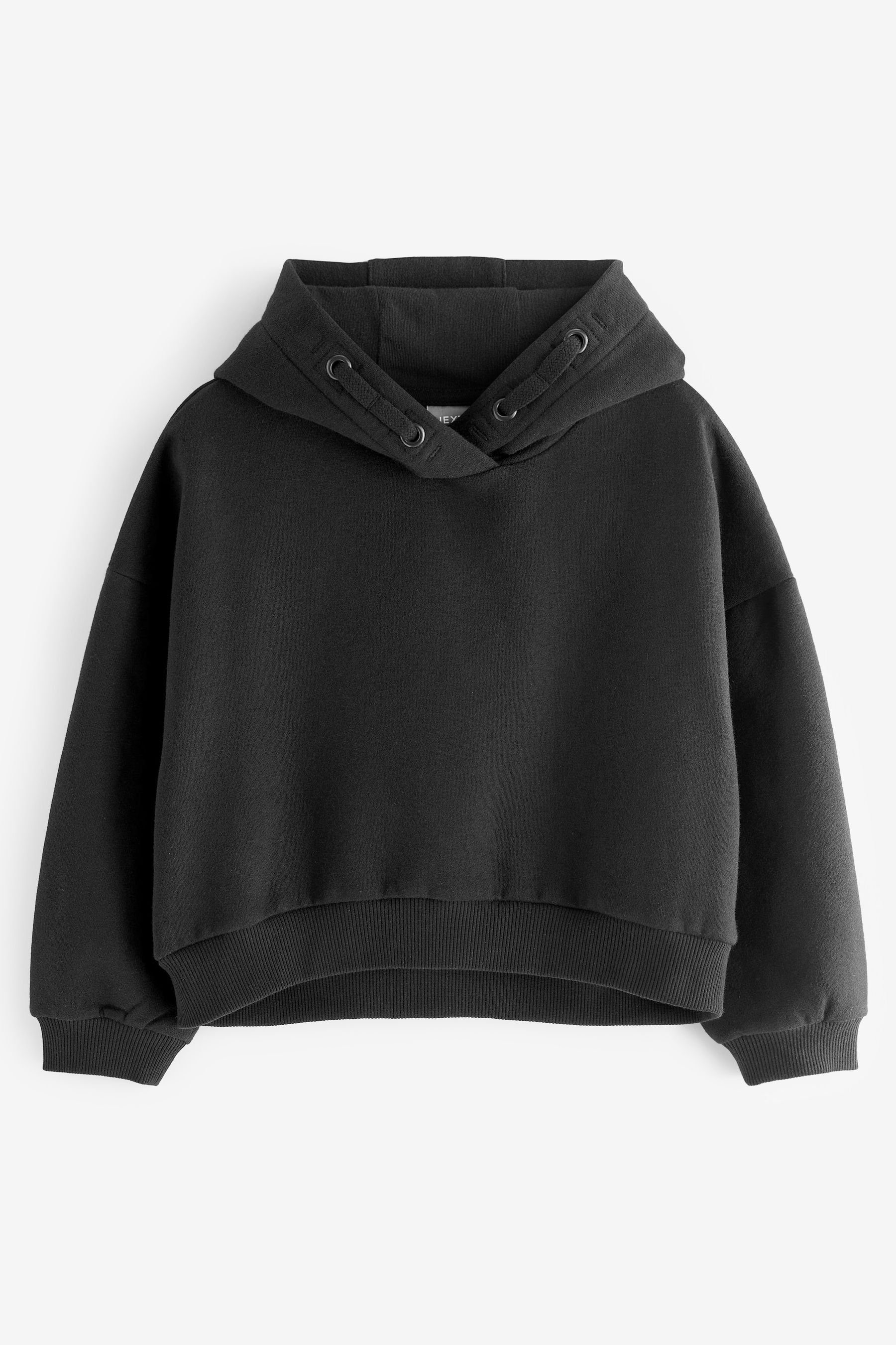 Next Kapuzensweatshirt Verkürztes Hoodie (1-tlg) Black