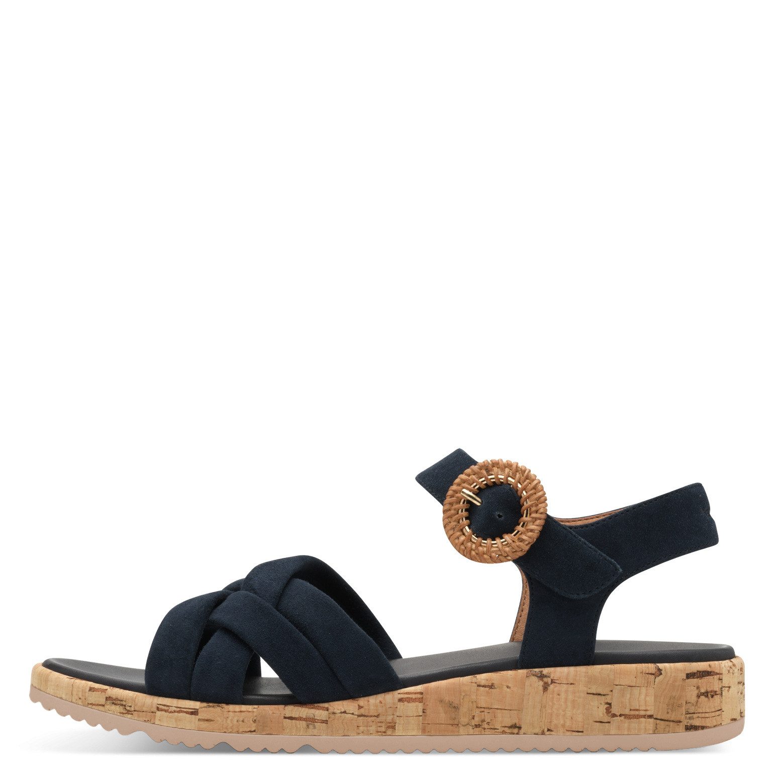 Tamaris TAMARIS Damen Keil Sandalette 1-28129-44-805 navy blau Sandale