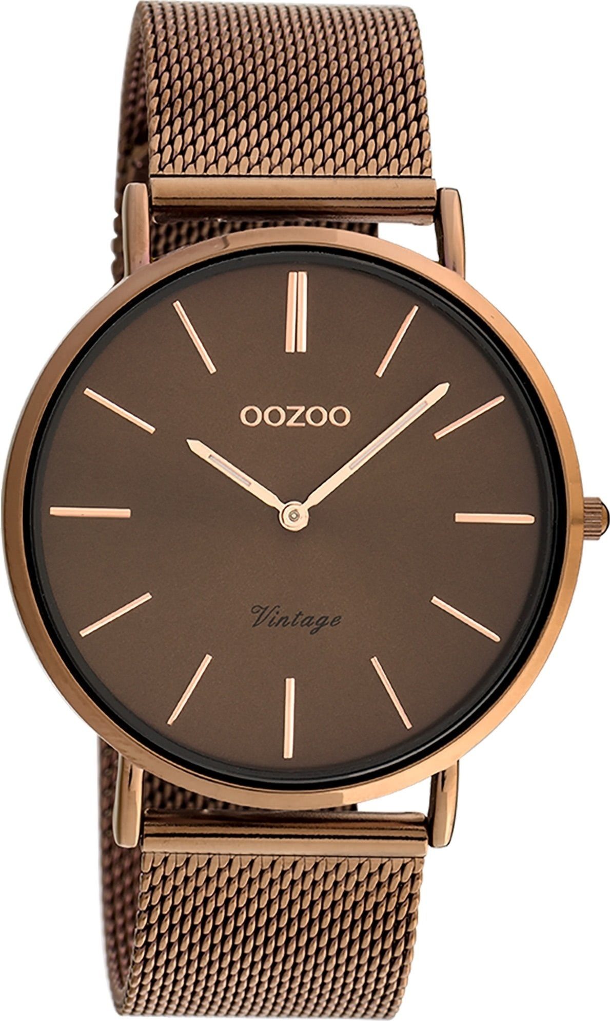 OOZOO Quarzuhr Oozoo Damen Armbanduhr Ultra Slim, (Analoguhr), Damenuhr run günstig online kaufen