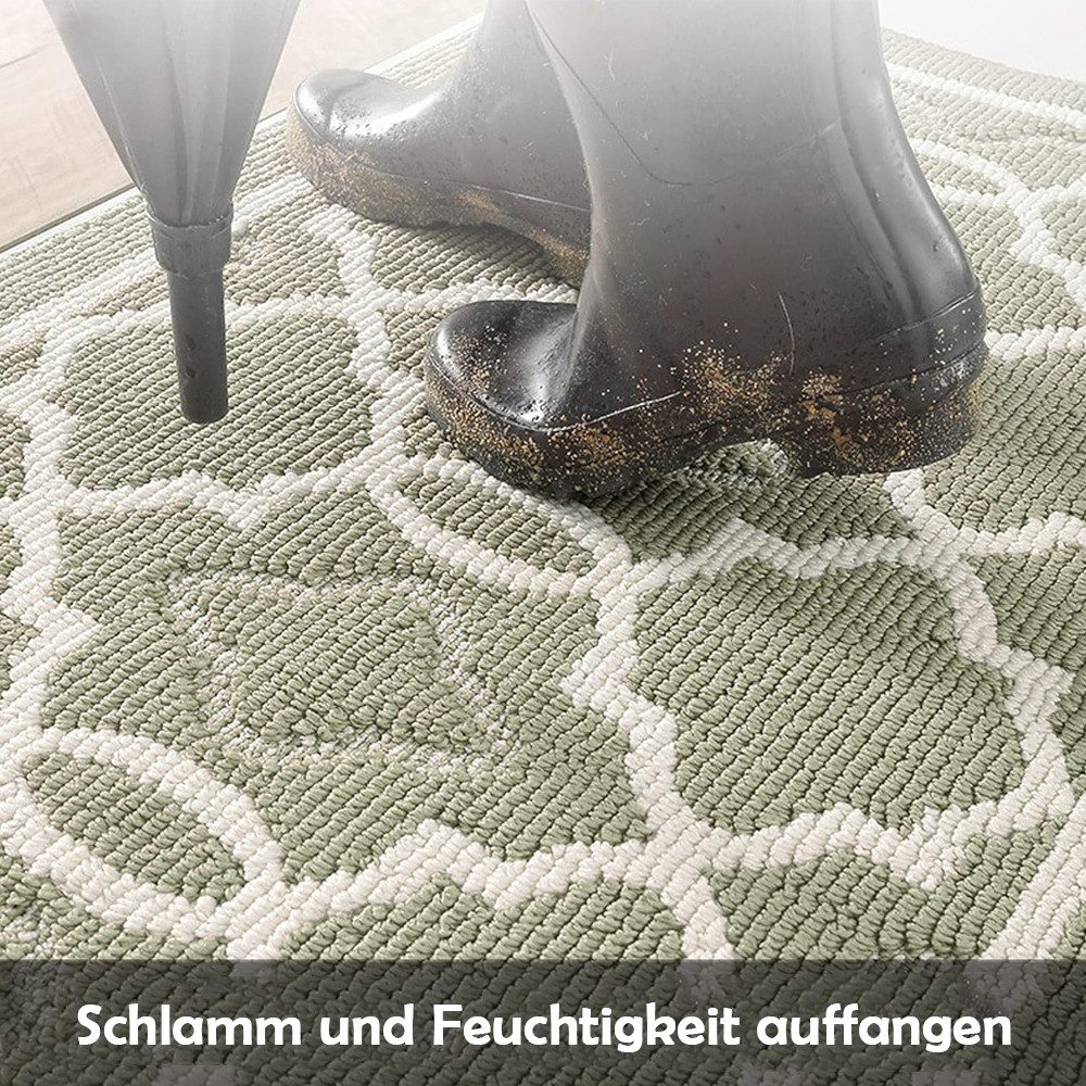 TUWENA Fußmatte Rutschfeste Fußmatte, Weich Badezimmerteppich Saugfähige, staubdicht, Badteppich Waschbar Badvorleger für Badezimmer, Dusche, Badewannen – Bild 2 von 5