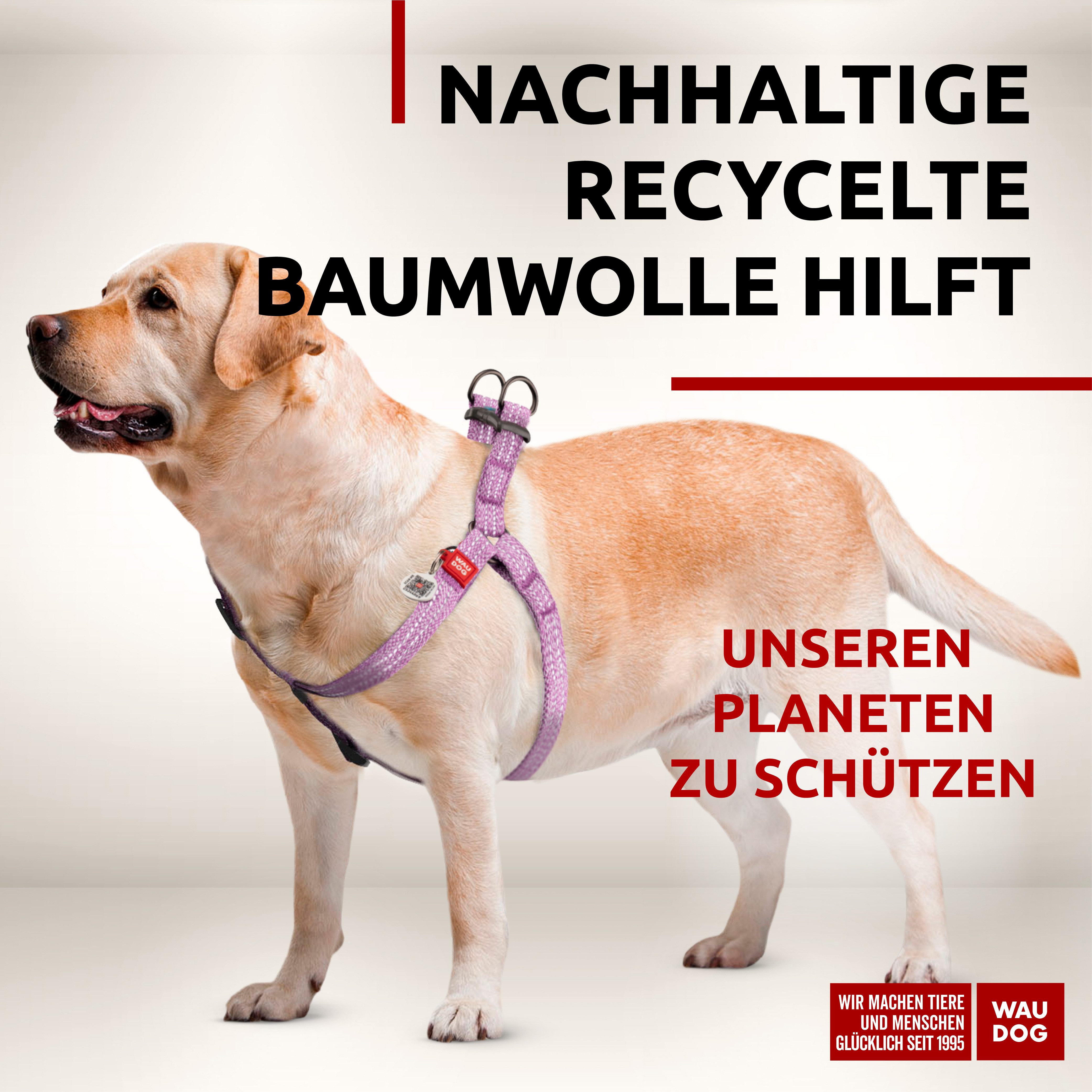 WAUDOG Hunde-Geschirr Brustgeschirr verstellbar reflektierend, Recycelte günstig online kaufen