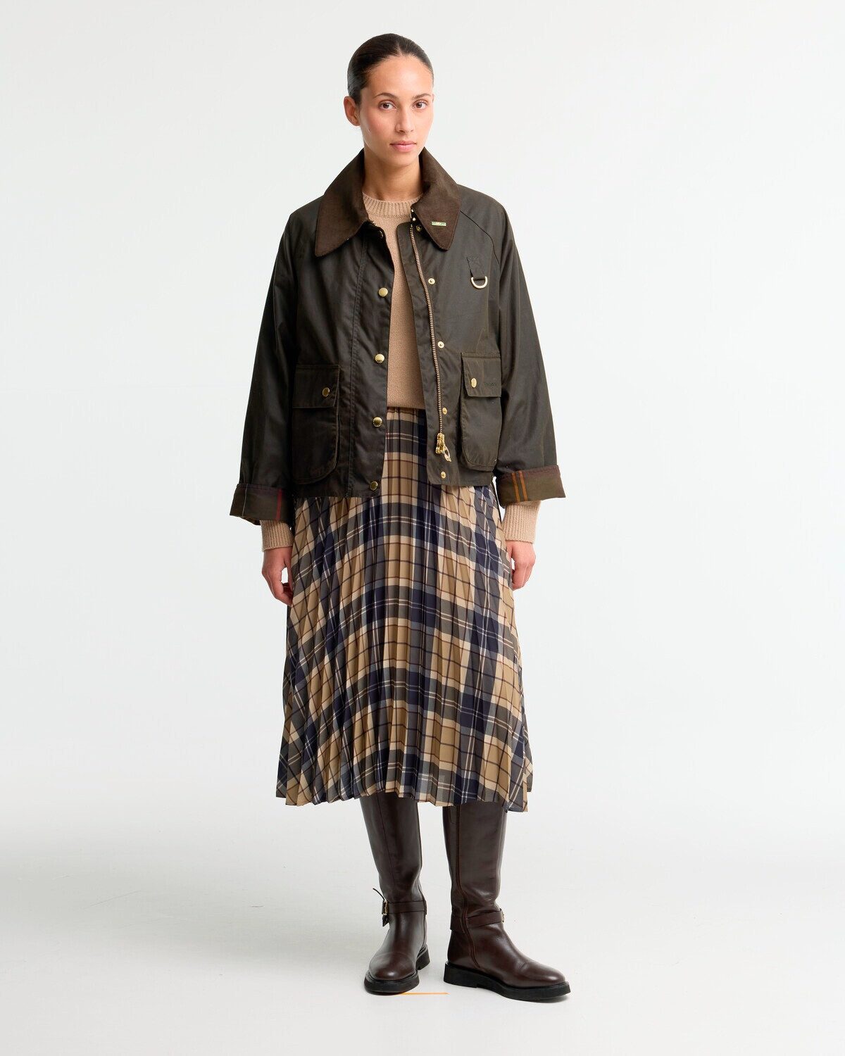 Barbour Allwetterjacke Wachsjacke Reimagined Icons Tartan Spey Wax Jacket Tartan