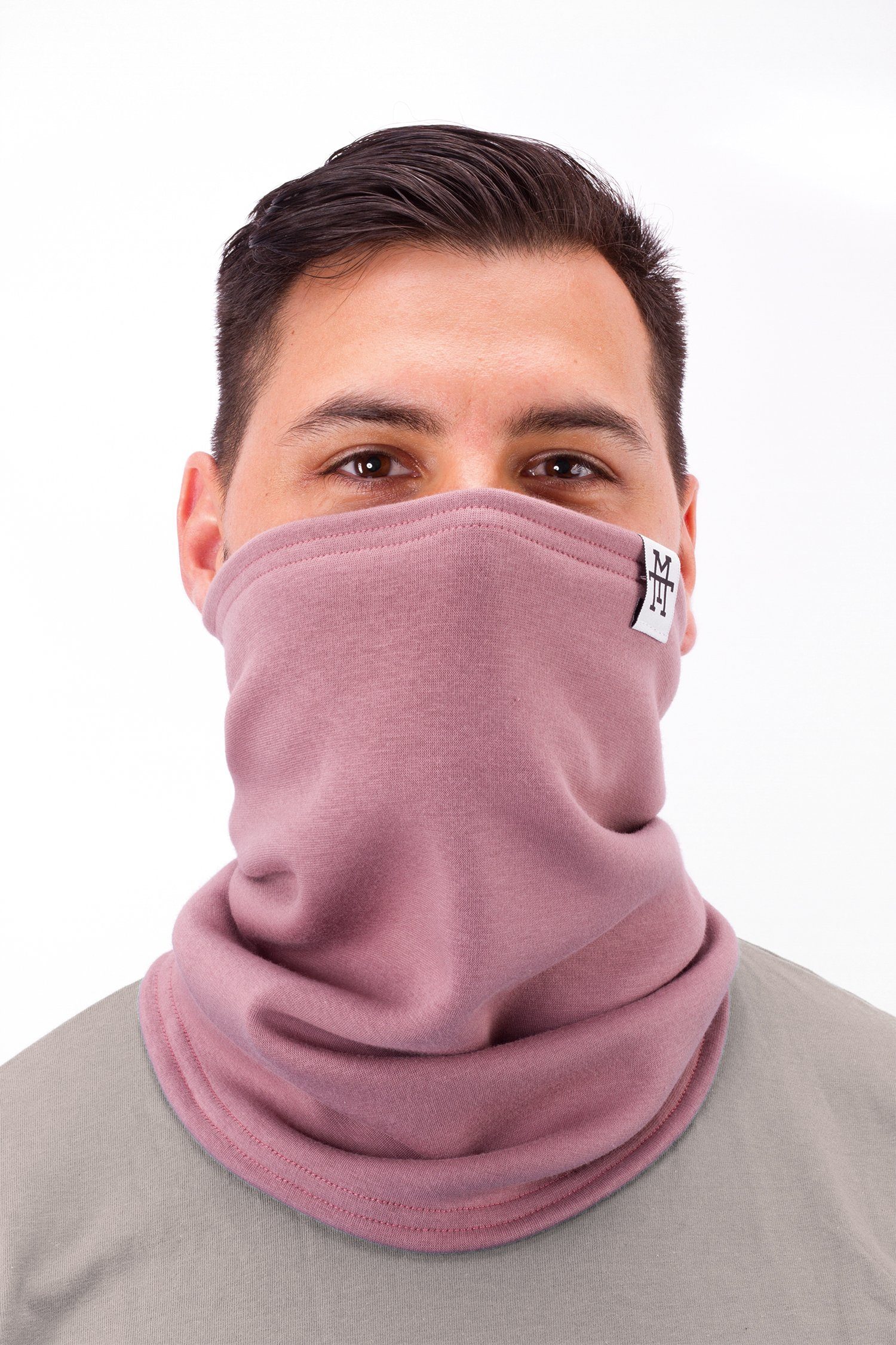 / Halswärmer dehnbar Tube Neckwarmer, flexibel Windbreaker Halstuch, Manufaktur13 - Mauve Bandana,