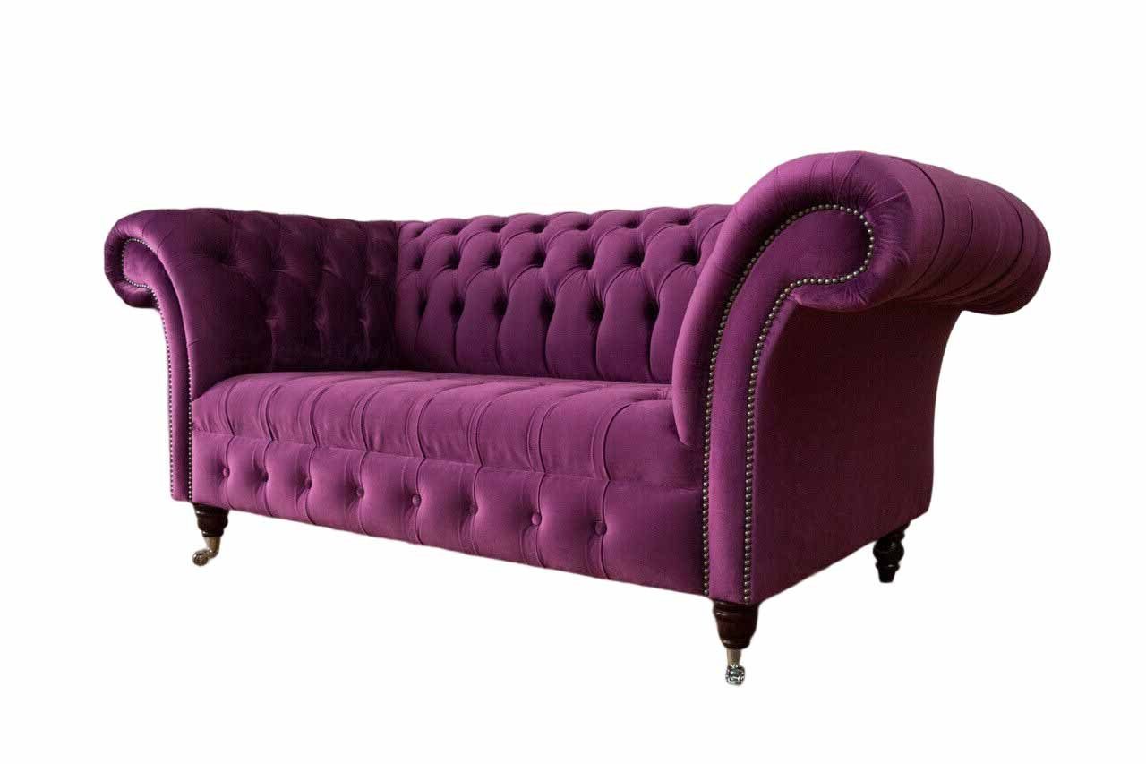 JVmoebel Chesterfield-Sofa, Sofa Zweisitzer Chesterfield Klassisch Design Wohnzimmer Sofas Textil