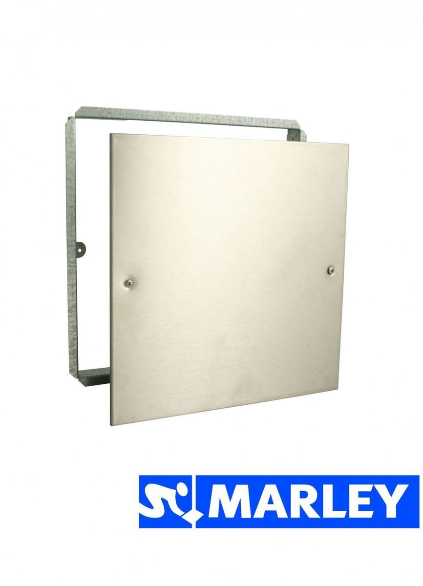 Marley Deutschland GmbH Wandfliese Niro - Abdeckplatte Edelstahl 200x200mm, Edelstahl V2A 0x0, weiß, für Wand- und Deckenmontage geeignet