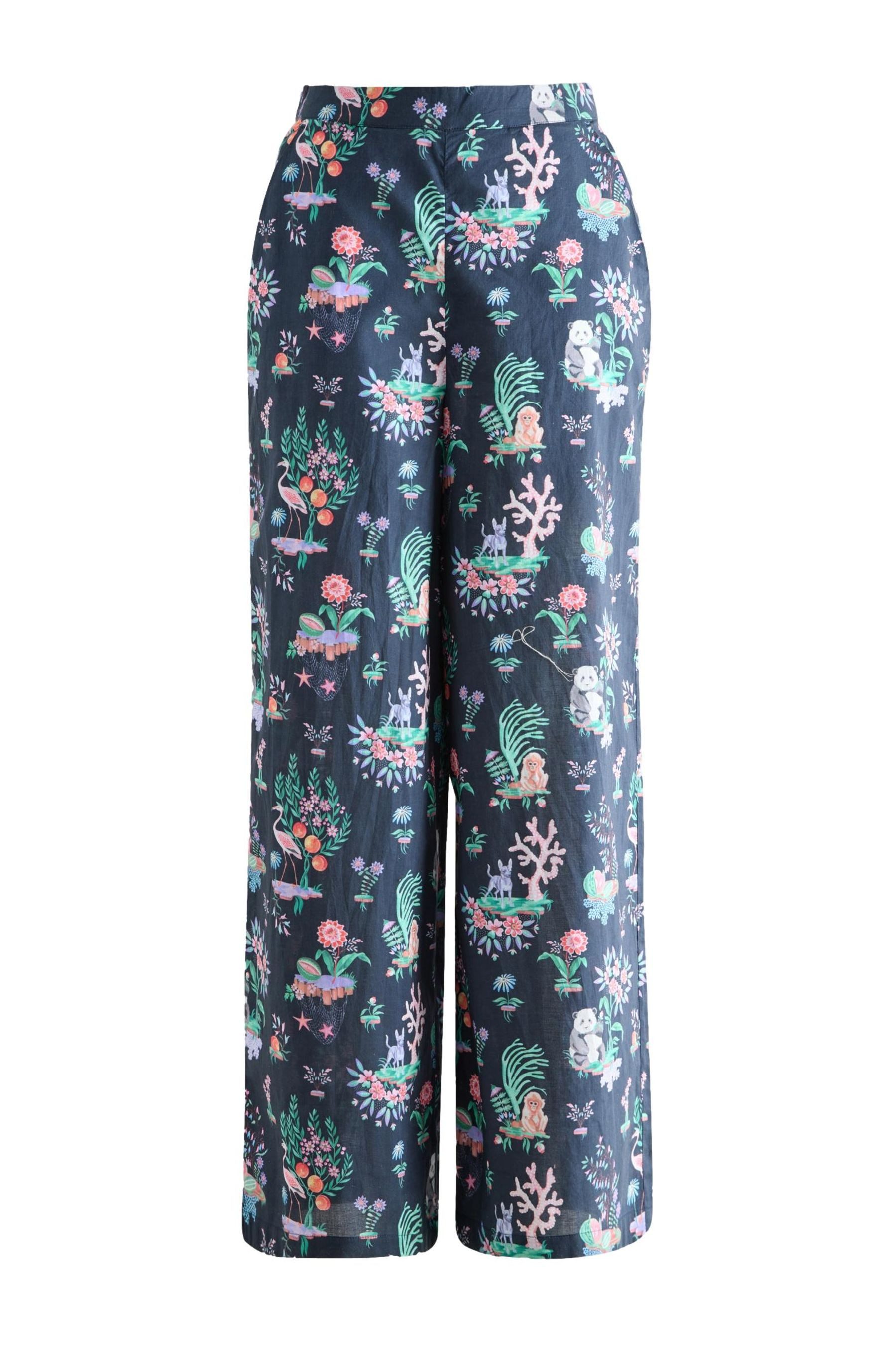 Cath Kidston Stoffhose Cath Kidston Hose mit geradem Bein und Print (1-tlg)