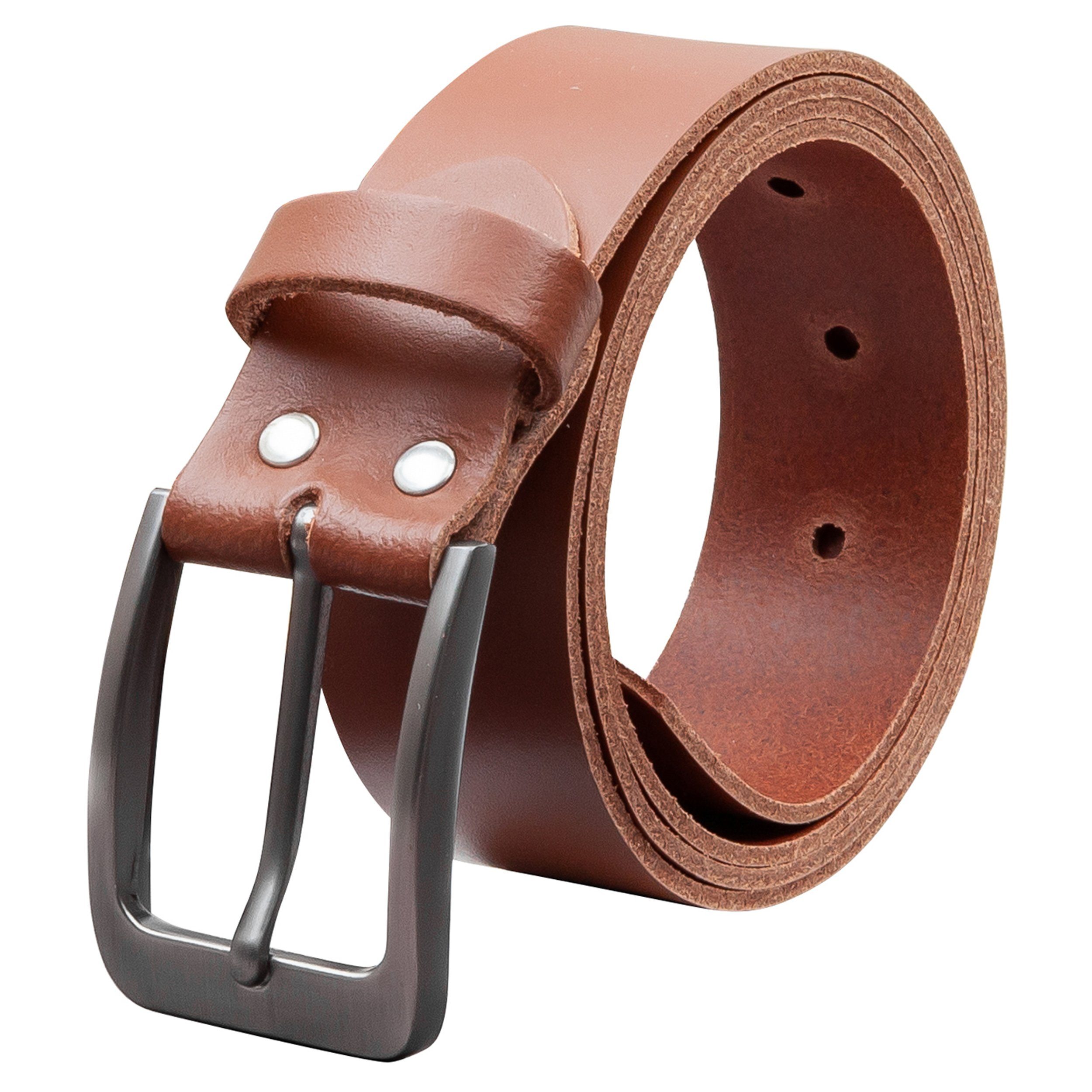 COLOGNEBELT Ledergürtel OM411-SL-Hellbraun MADE IN GERMANY, günstig online kaufen