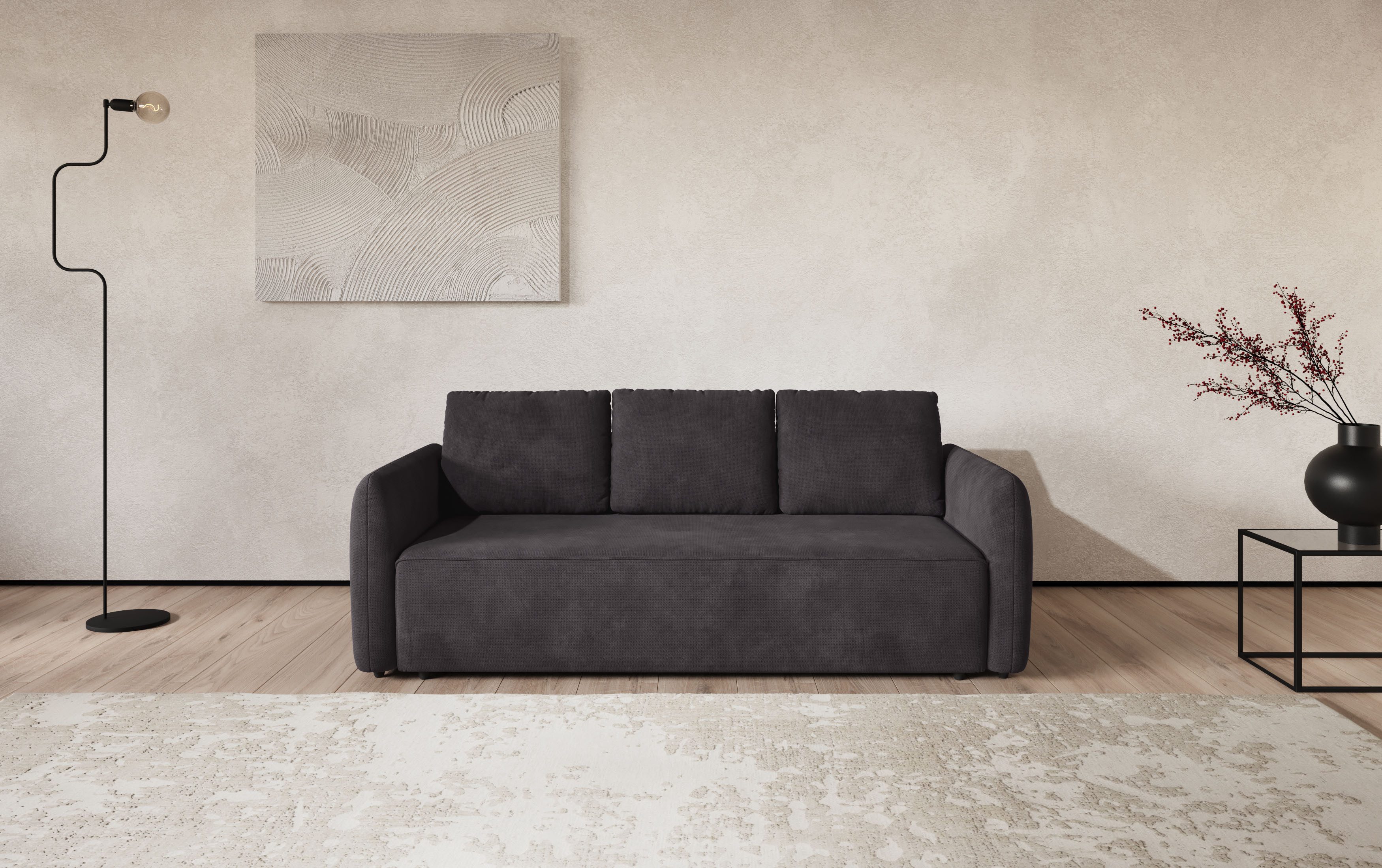 COTTA Big-Sofa Megasofa, Flow, Breite 222 cm, wahlweise mit Bettfunktion