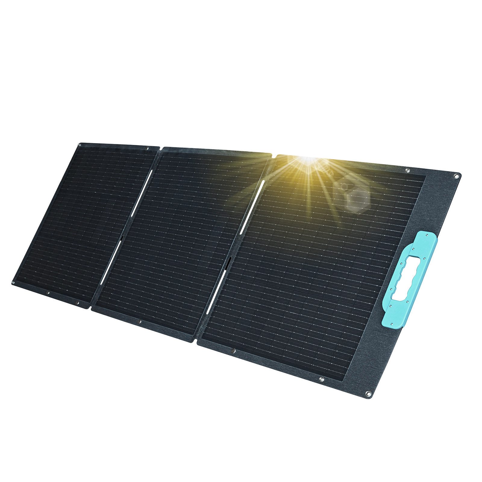enjoy solar Solarmodul Faltbar Faltbares Solarpanel Solartasche 100W-200W, 12V/400W, 31.9V, Monokristallin, Design für Unterwegs, hohe Schutzleistung