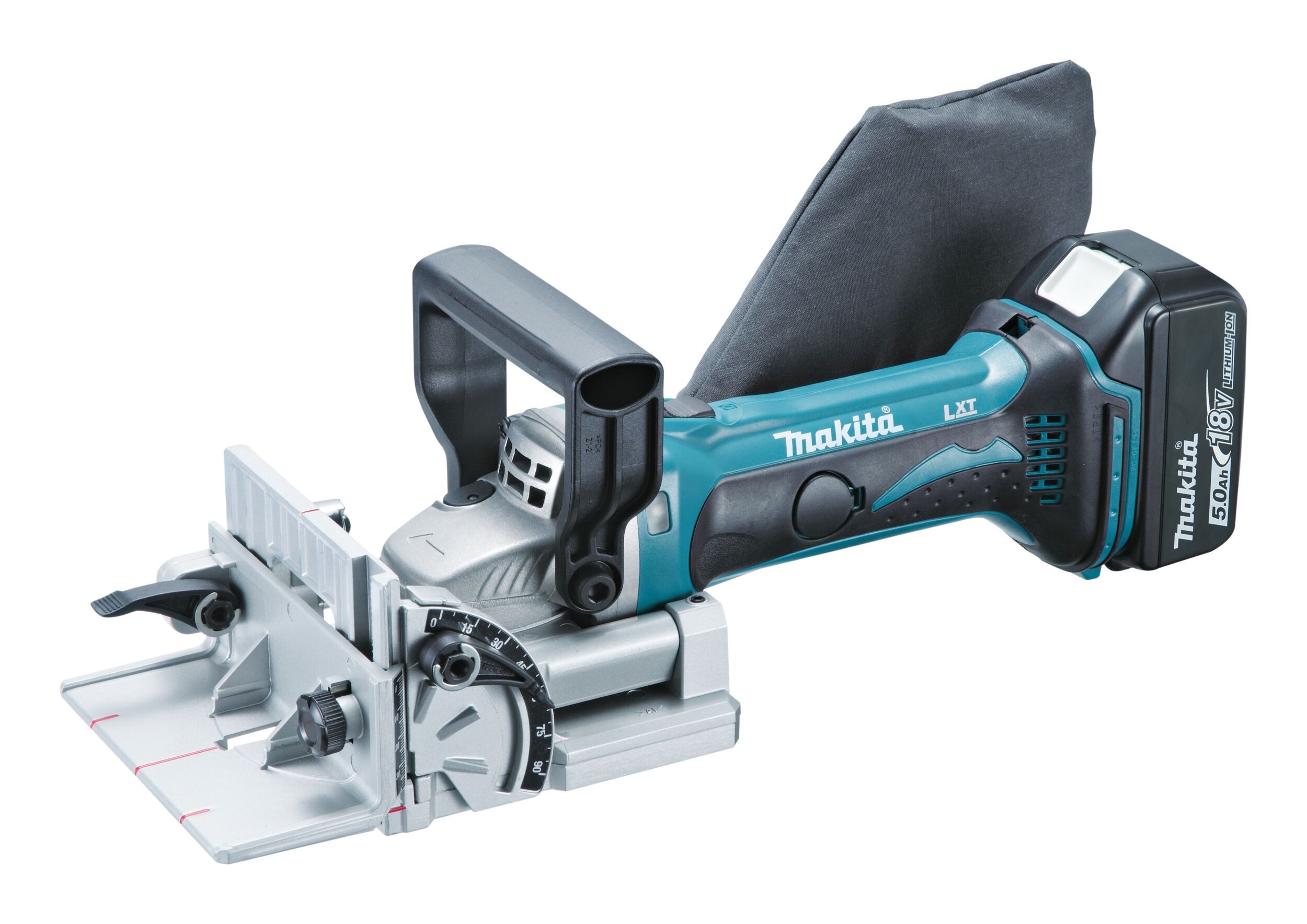 Makita Akku-Fräse, 18 in V, Nutfräse 18V, DPJ180RTJ, 100 mm, 2 x 5 Ah Li-Ion in MAKPAC 3