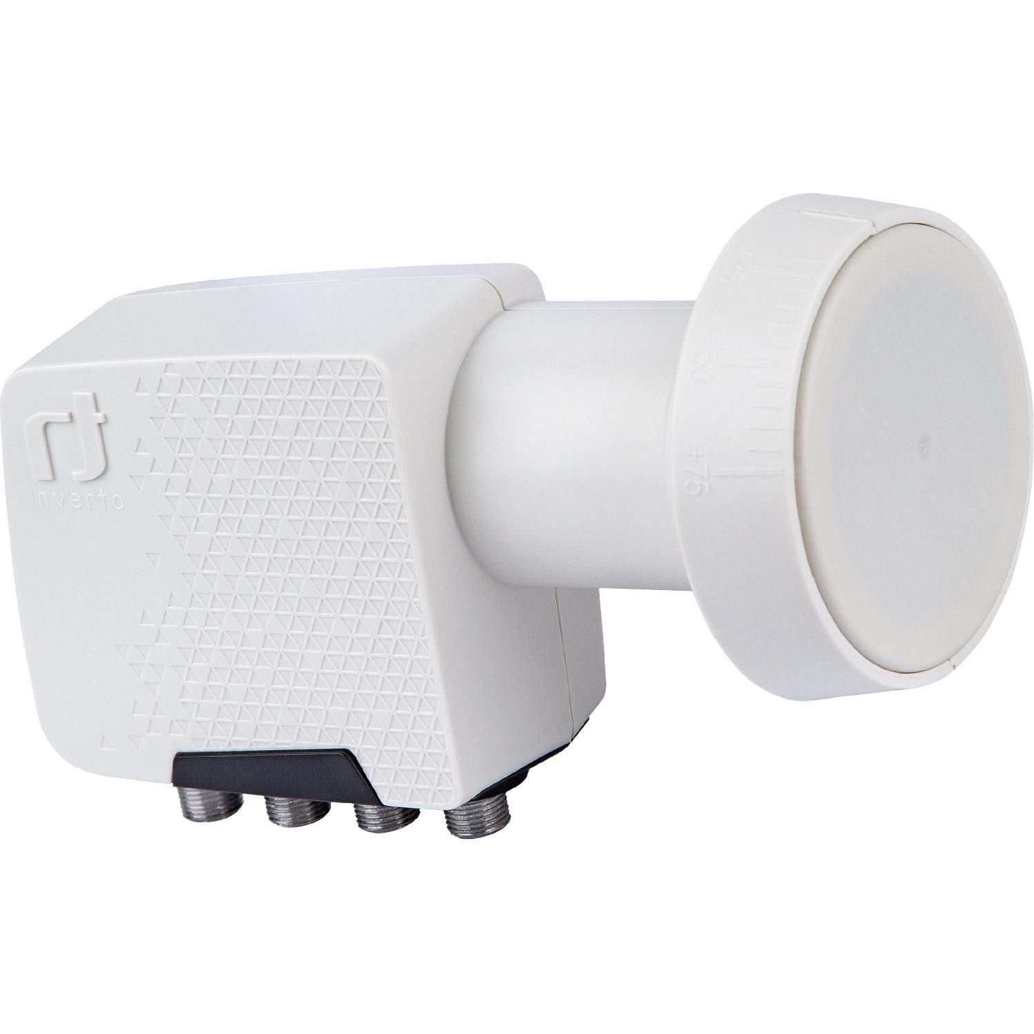 Kompressionspunkt Inverto 1 Universal-Quad-LNB 40mm dB 4 (für Quad UHD LNB PLL Chipsatz-Technologie) DVB-S2 Universal Teilnehmer, Pro HOME