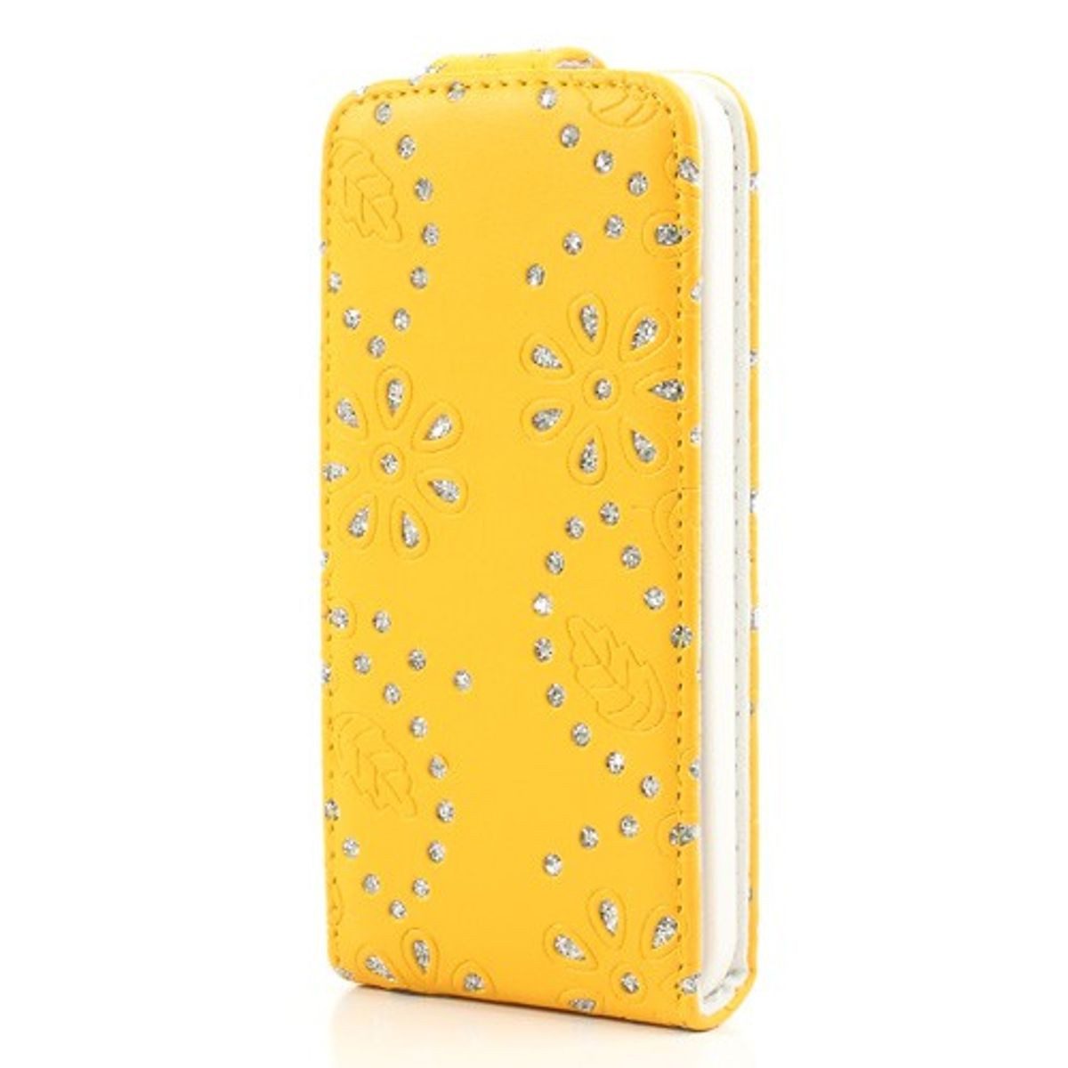 König Design Handyhülle Apple iPhone 5c, Apple iPhone 5c Handyhülle Backcover Gelb