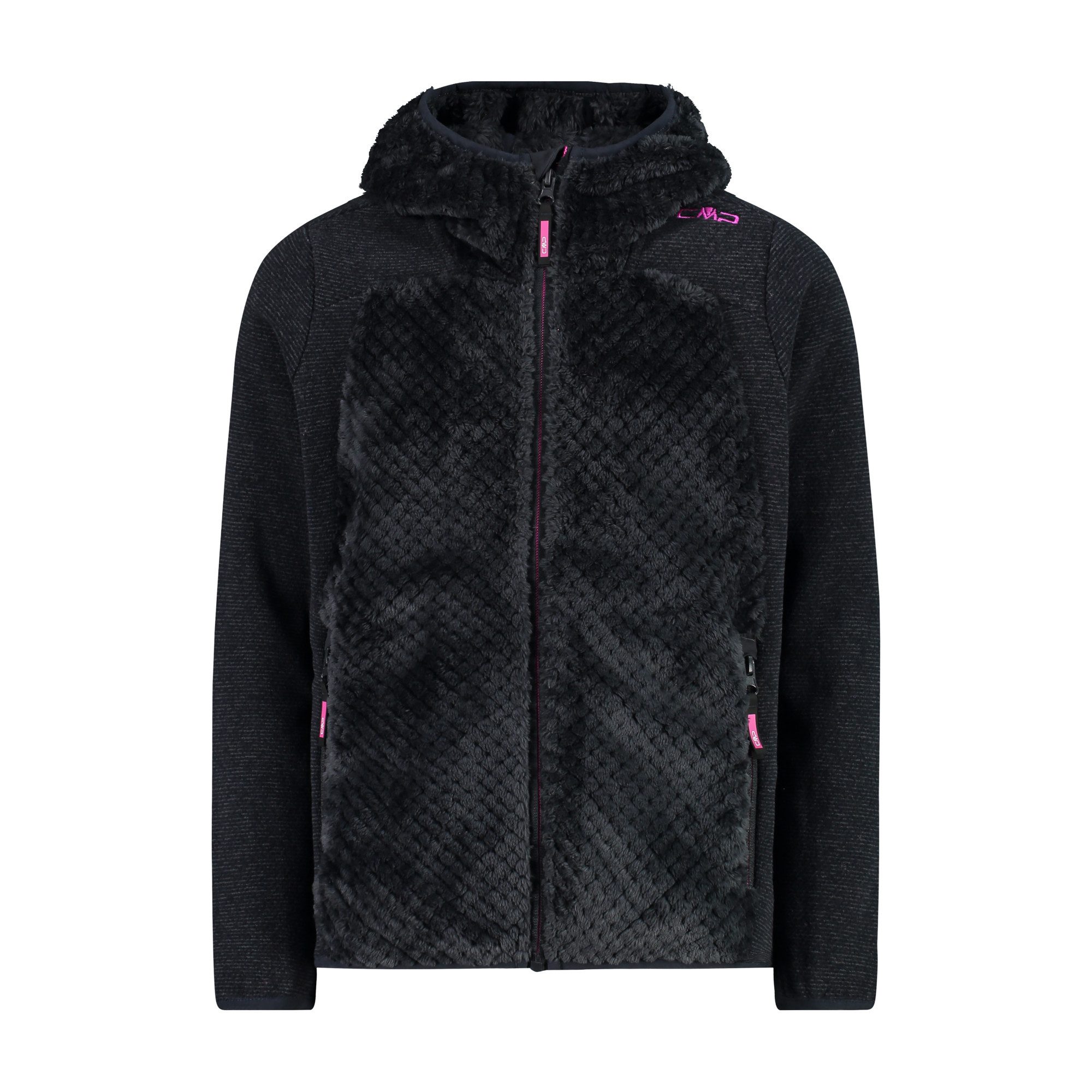 CMP Fleecejacke CMP Mädchen Fleecejacke Kid G Jacket Fix Hood 34P3425