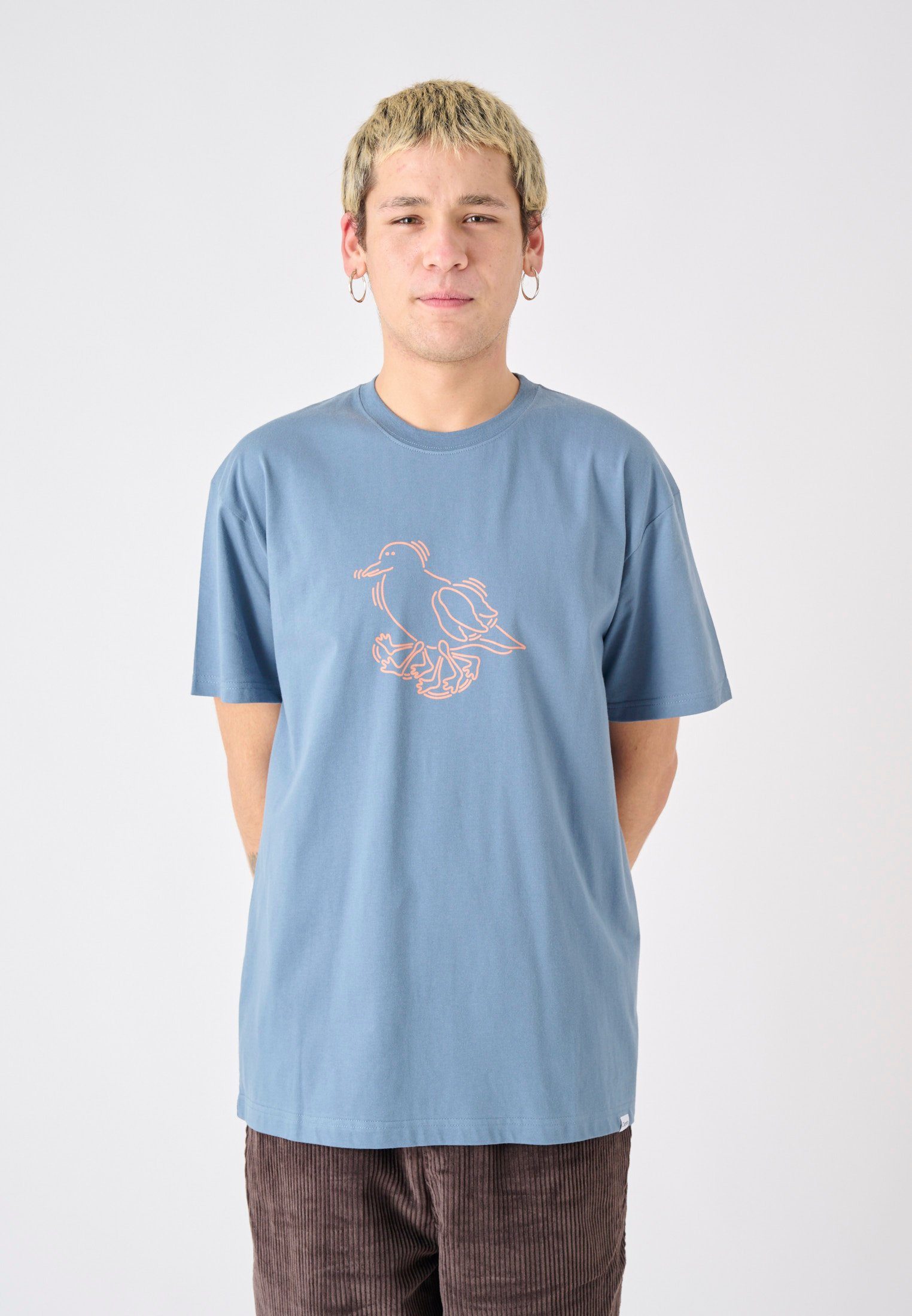 Cleptomanicx T-Shirt Runner (1-tlg) Frontprint mit coolem
