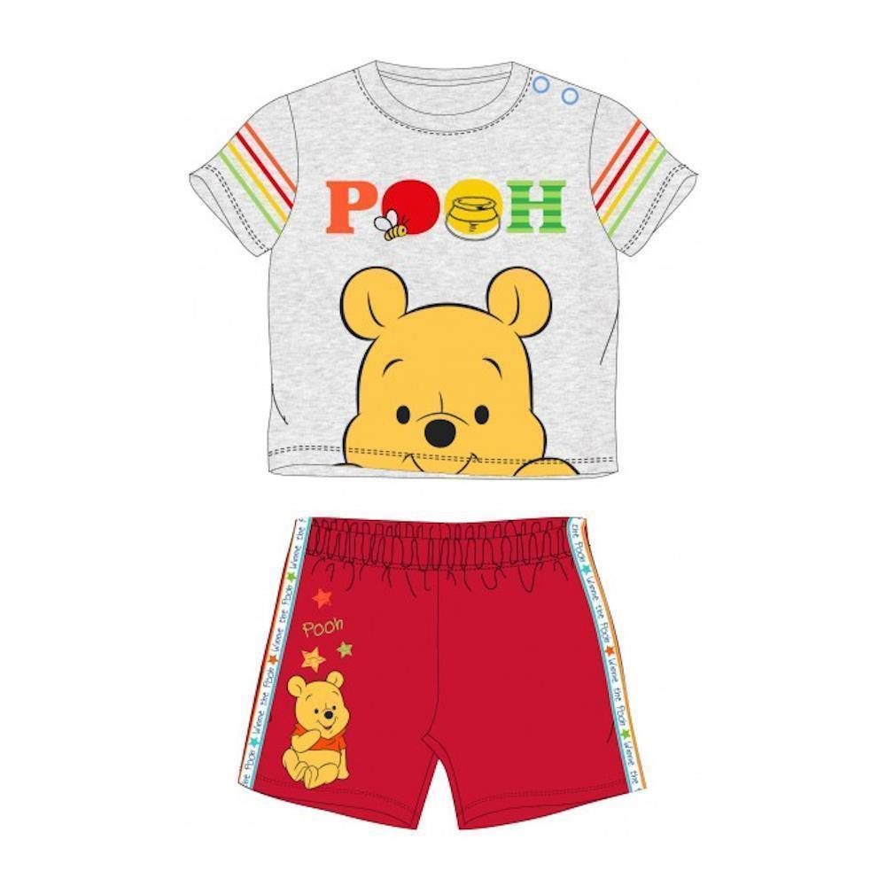 Disney Winnie Puuh Shirt & Hose Winnie Puuh Baby-Bekleidungsset für Jungen, Kurzarm, Gr. 62–86 (Set, 2-tlg., 2-teilig)