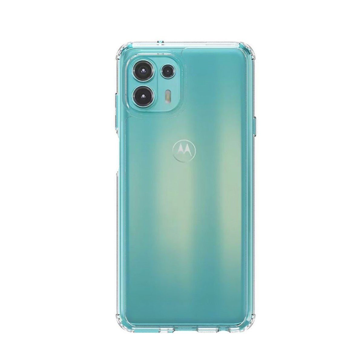 CoverKingz Handyhülle Hülle für Motorola Edge 20 Lite Handyhülle Hybrid Silikon Case Bumper 17,02 cm (6,7 Zoll), Handyhülle Schutzhülle Transparent Hybrid Silikonhülle Bumper