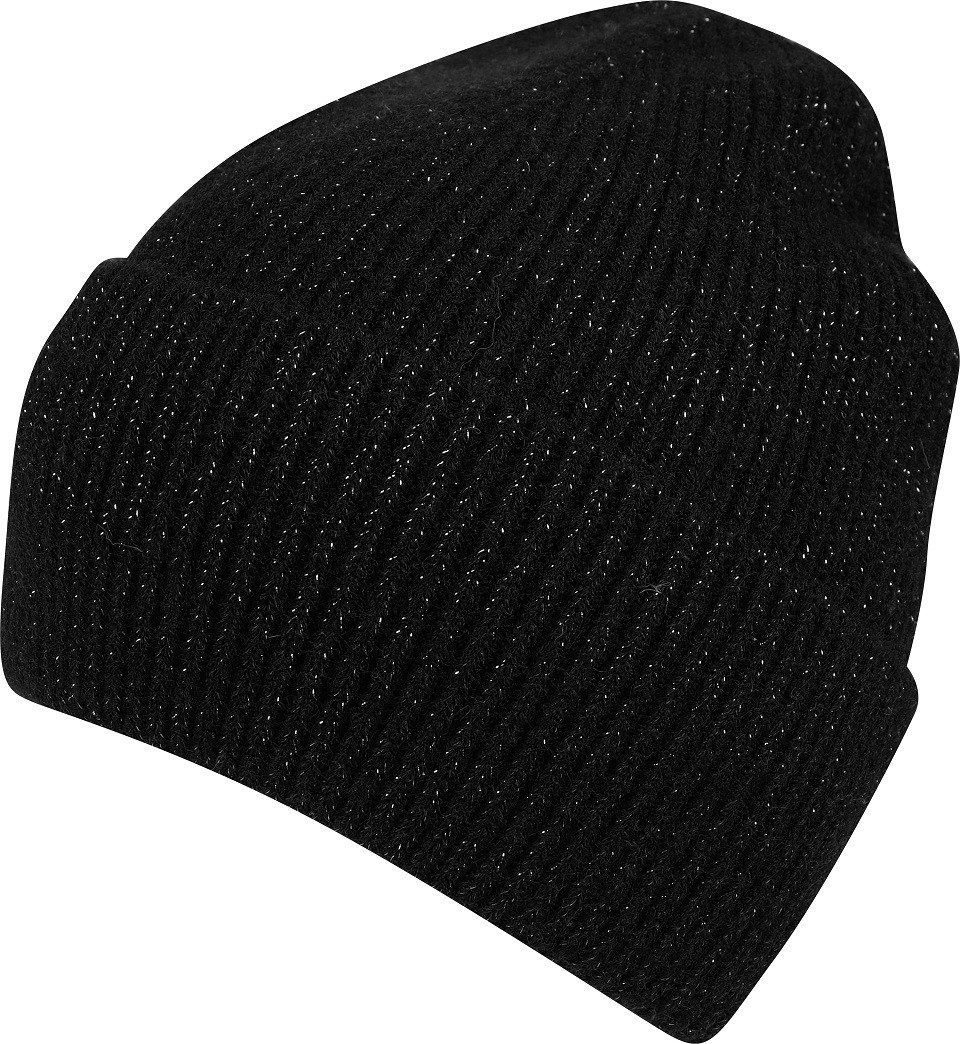 Capelli New York Beanie Strickmütze mit dezent eingearbeiteten Glitzerfäden