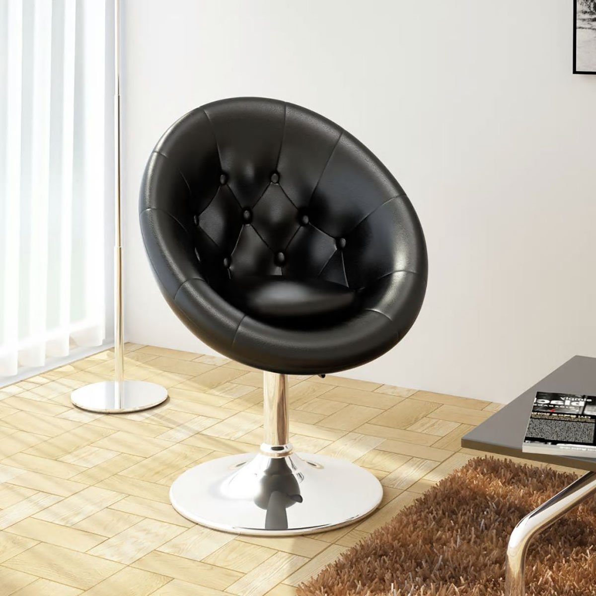DOTMALL Stuhl Barhocker aus schwarzem Kunstleder